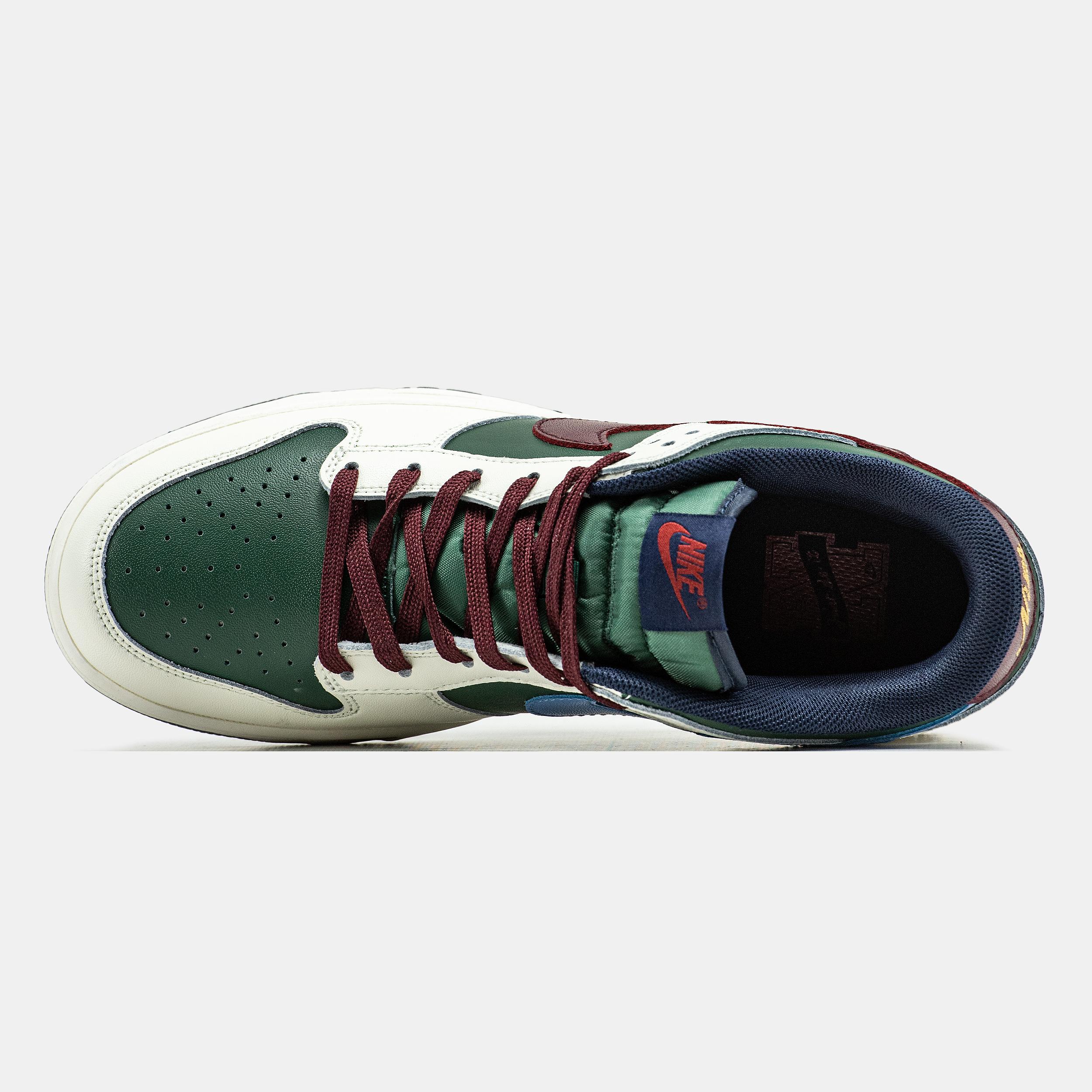 Nike Dunk Low Gorge Green Sail Burgundy - изображение 3