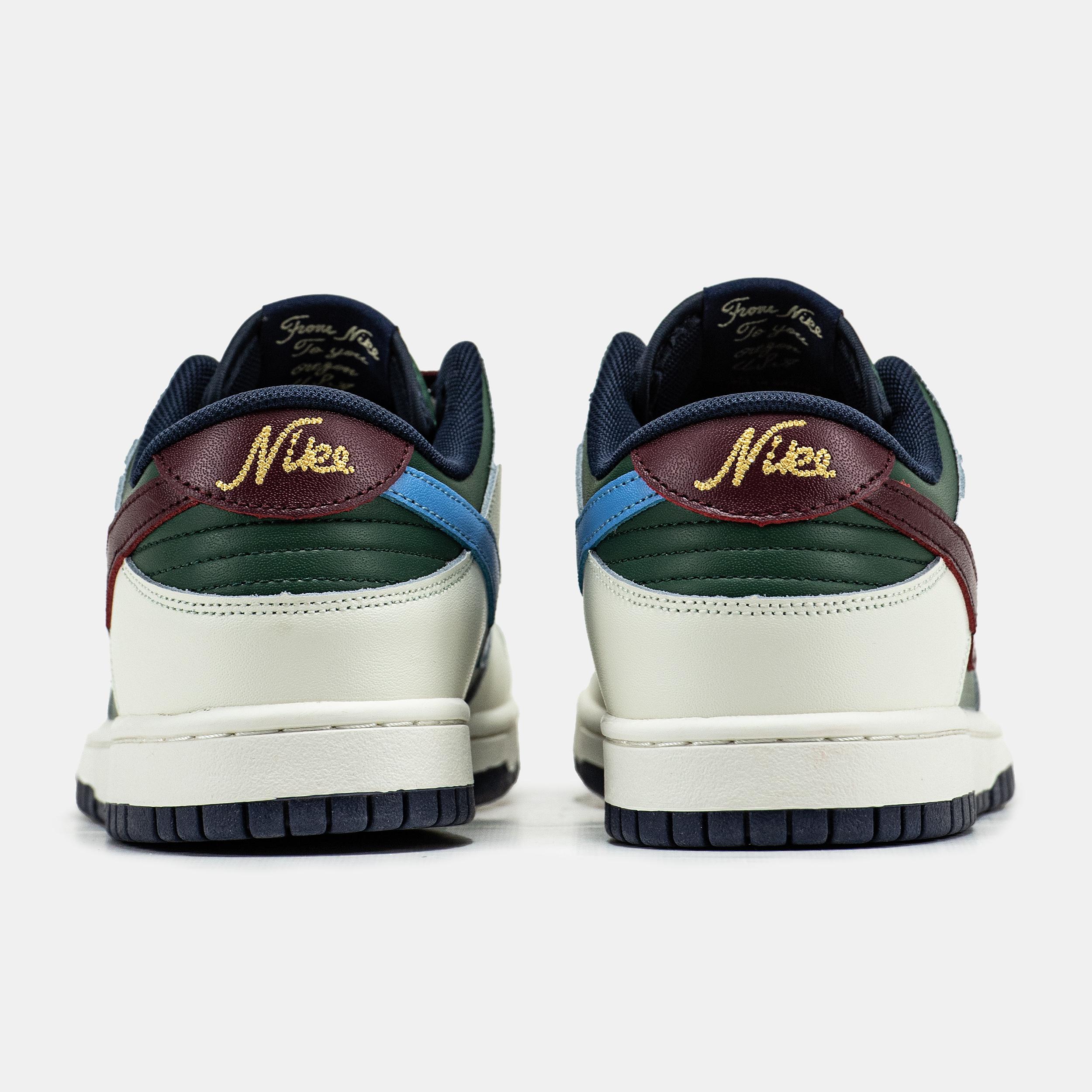 Nike Dunk Low Gorge Green Sail Burgundy - изображение 4