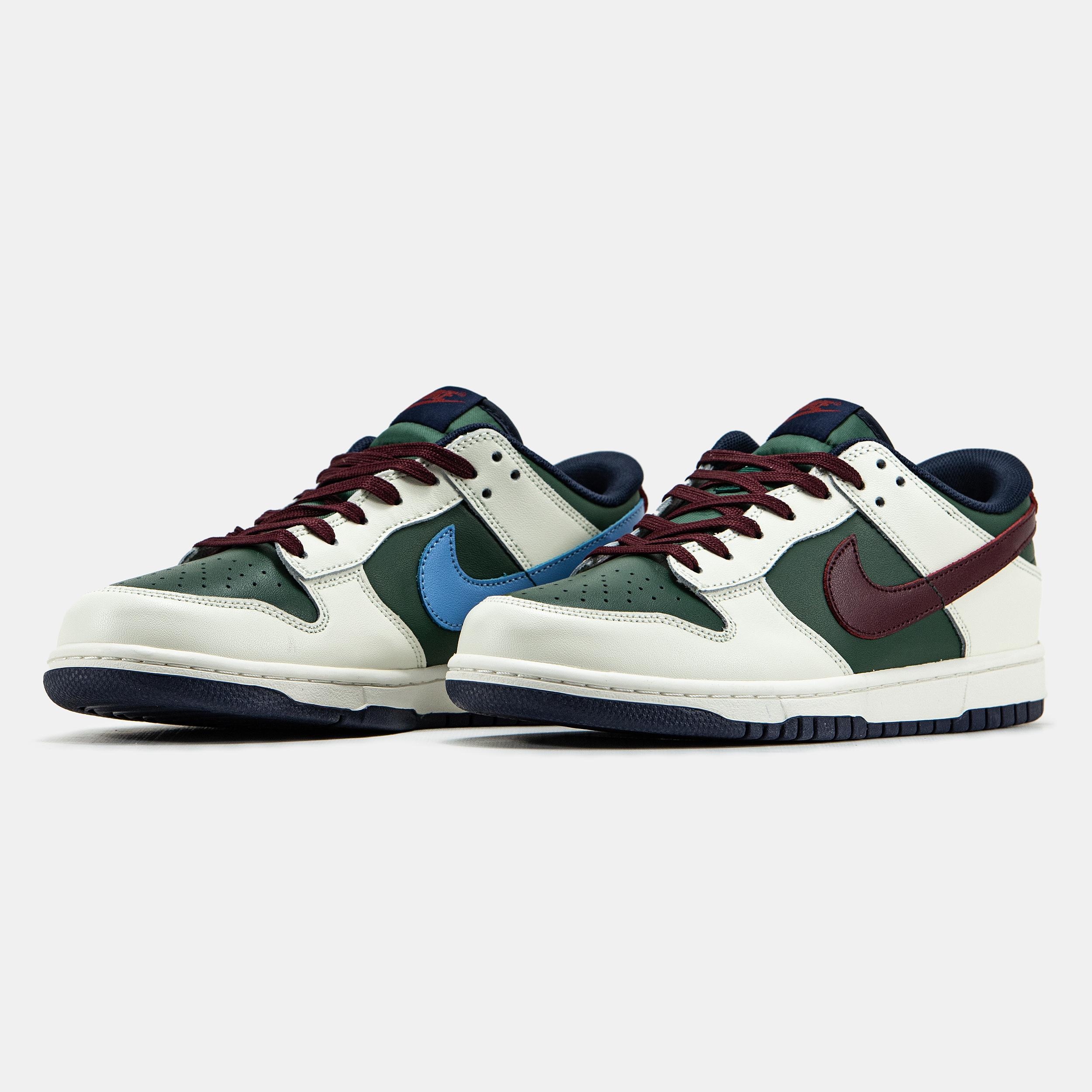 Nike Dunk Low Gorge Green Sail Burgundy - изображение 5