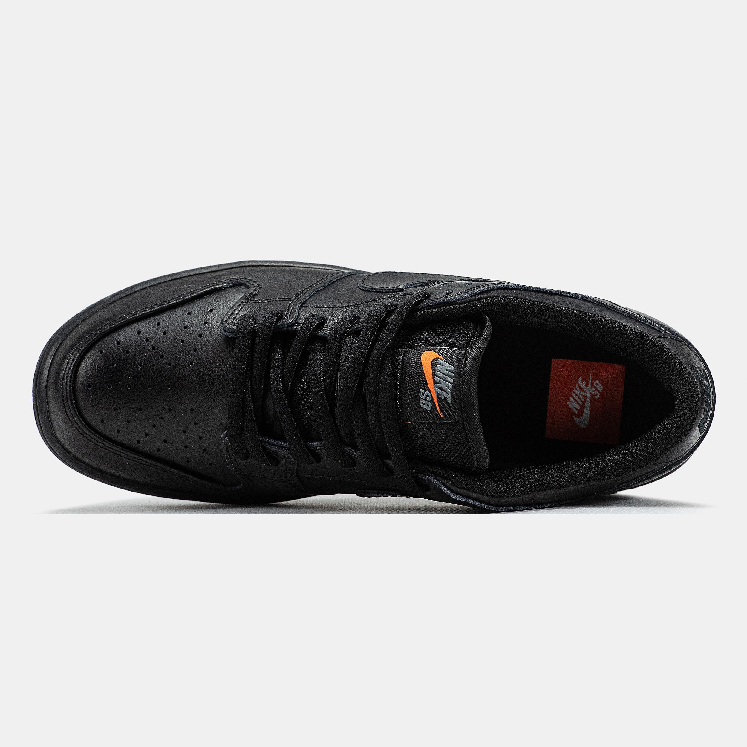 Nike SB Dunk Low Triple Black Leather - изображение 3