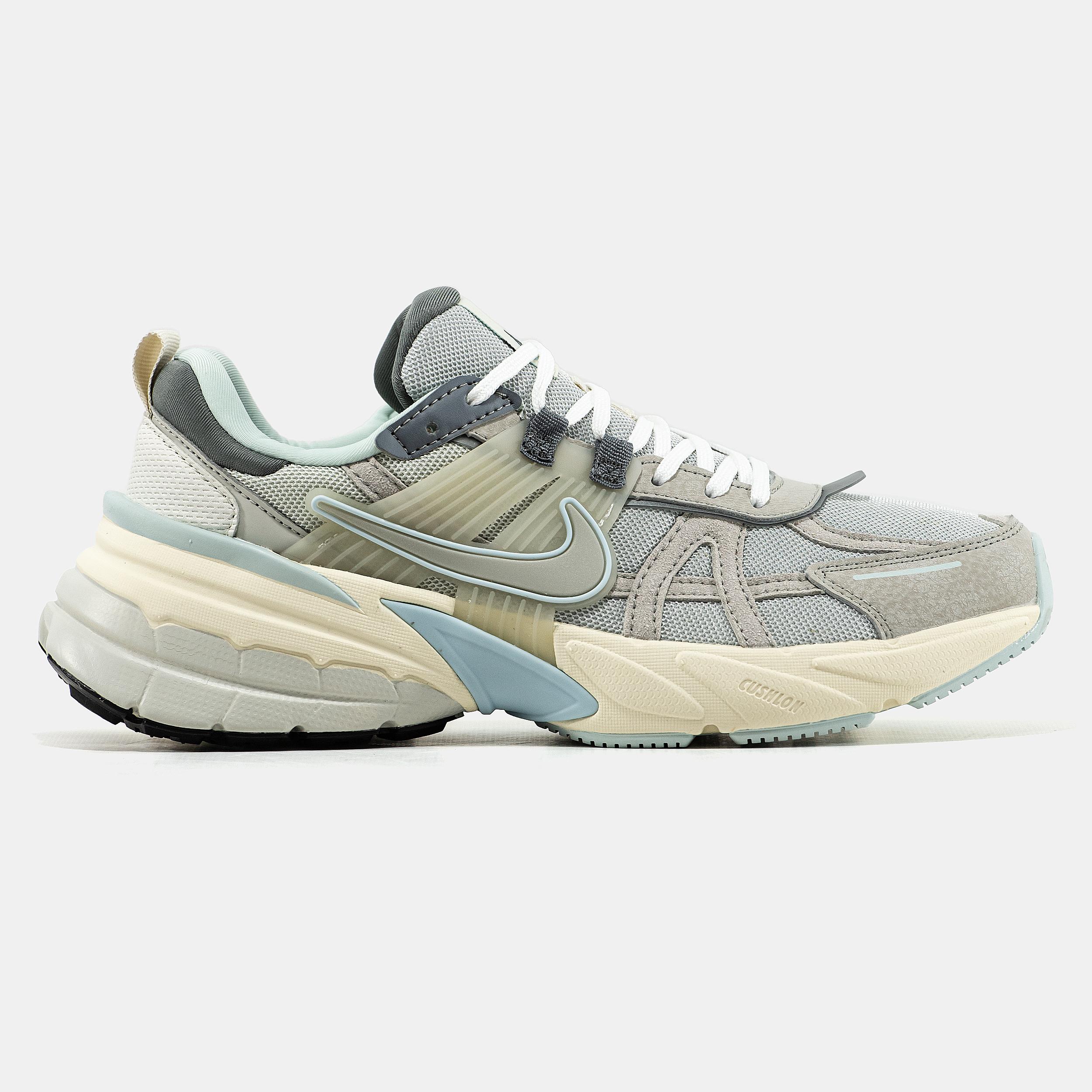 Nike V2K Runtekk Grey Mist Ivory Blue - изображение 4