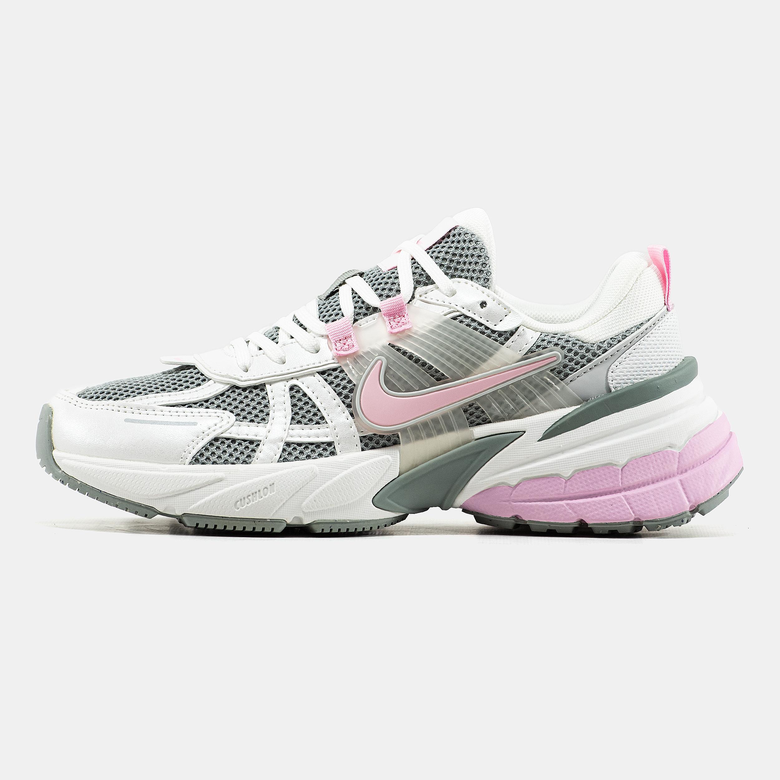 Nike V2K Runtekk White Grey Pink