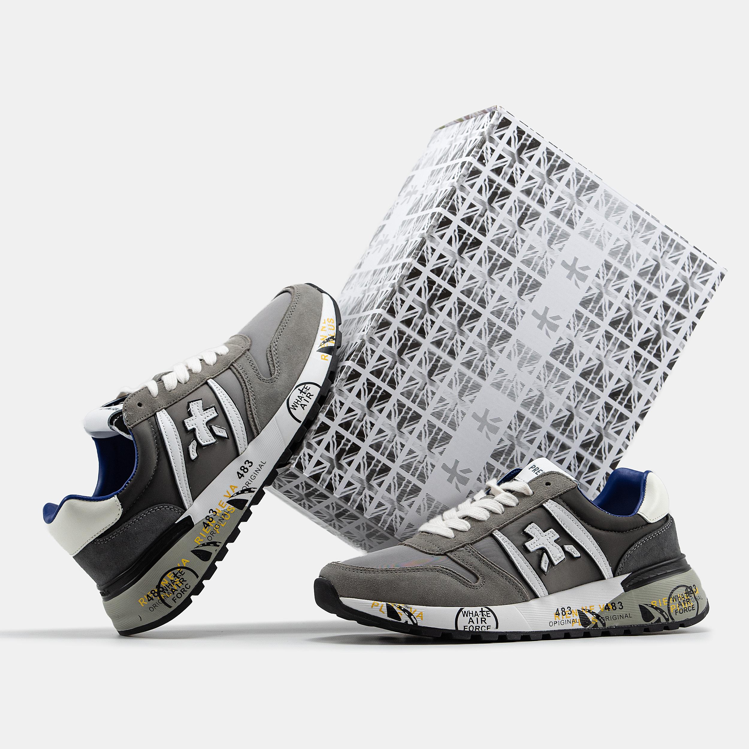 Premiata Lander Grey White Blue - изображение 7