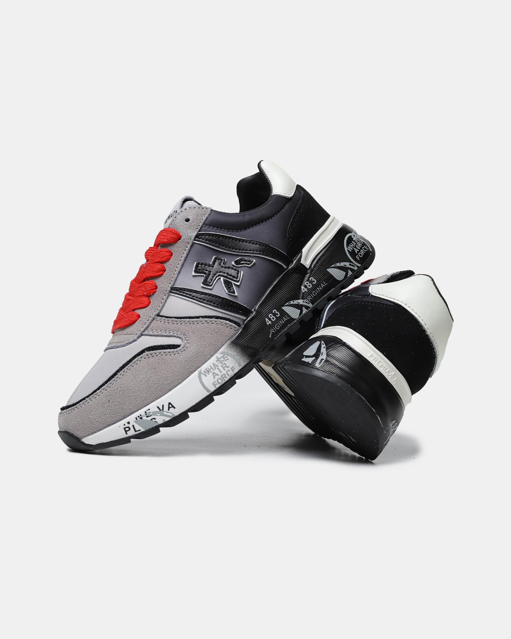 Premiata Lander Grey Black Red - изображение 9