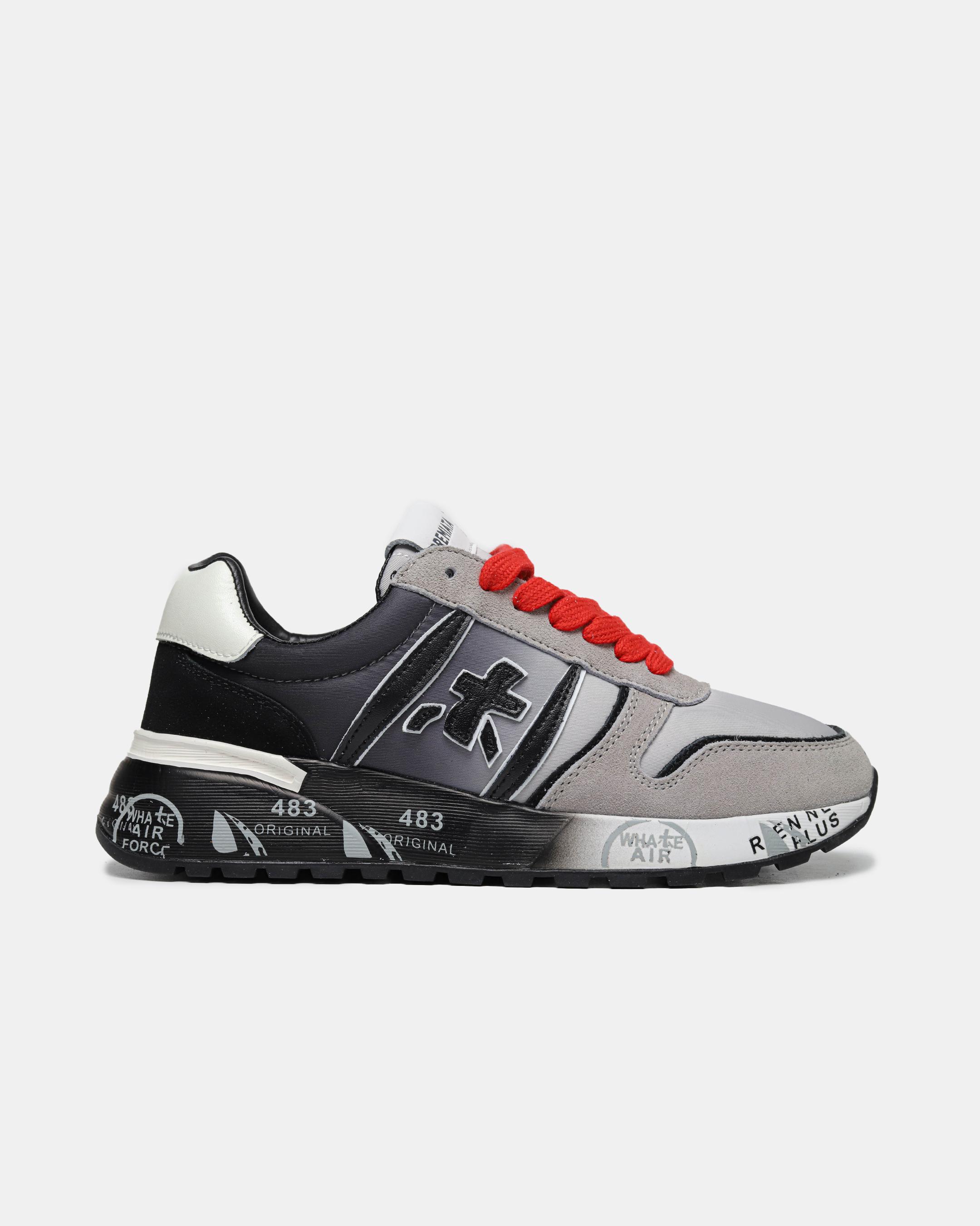Premiata Lander Grey Black Red - изображение 5