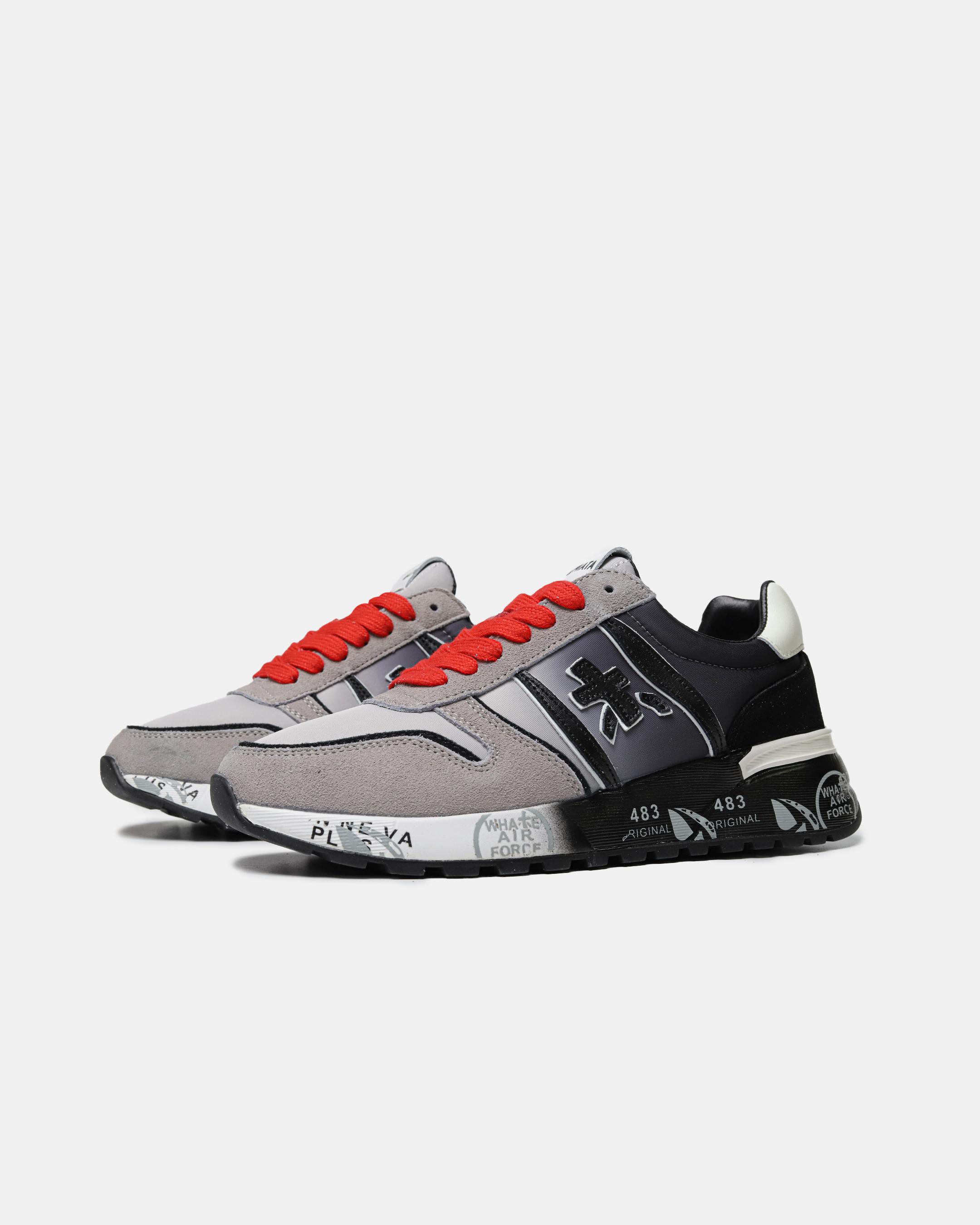 Premiata Lander Grey Black Red - изображение 7