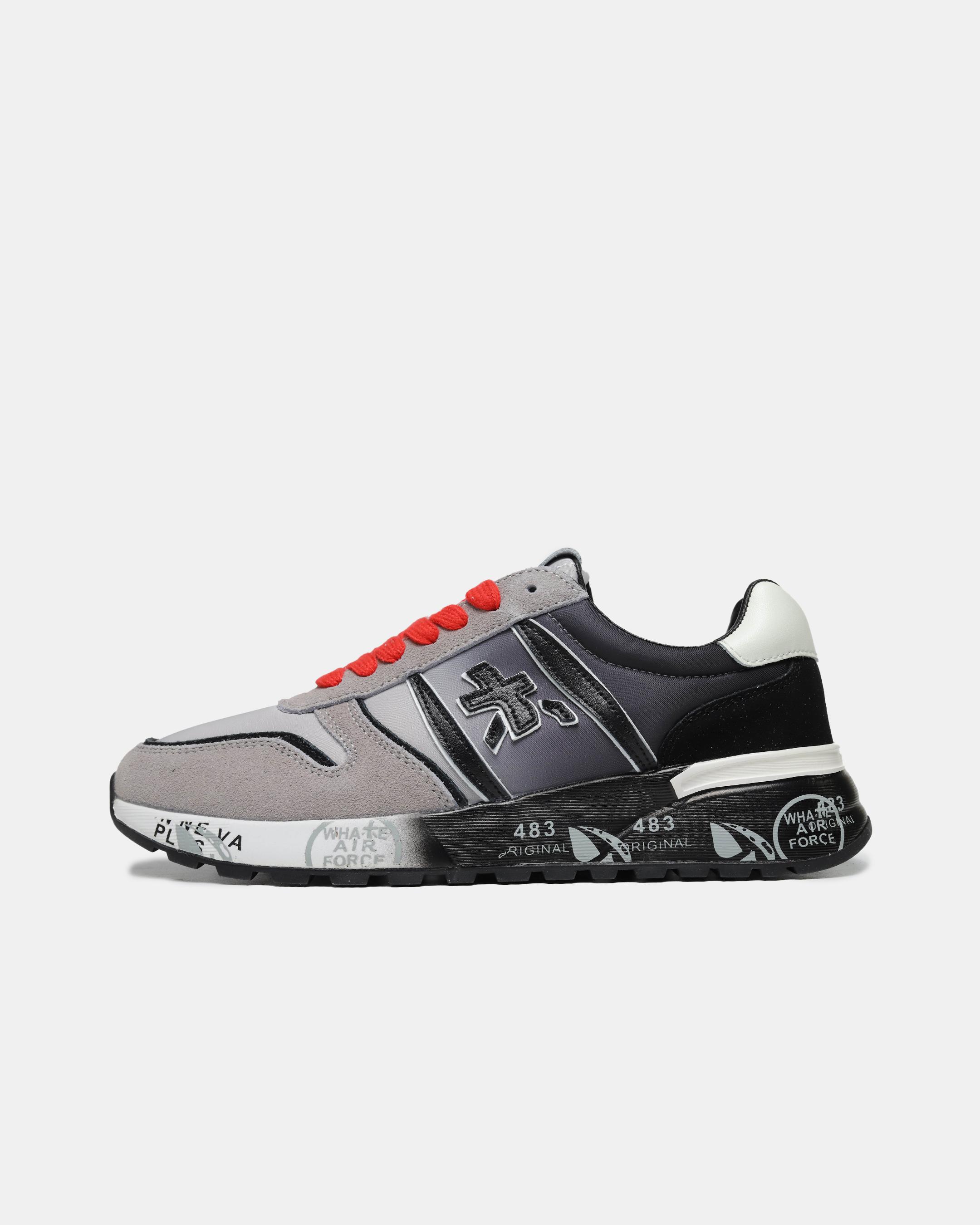Premiata Lander Grey Black Red