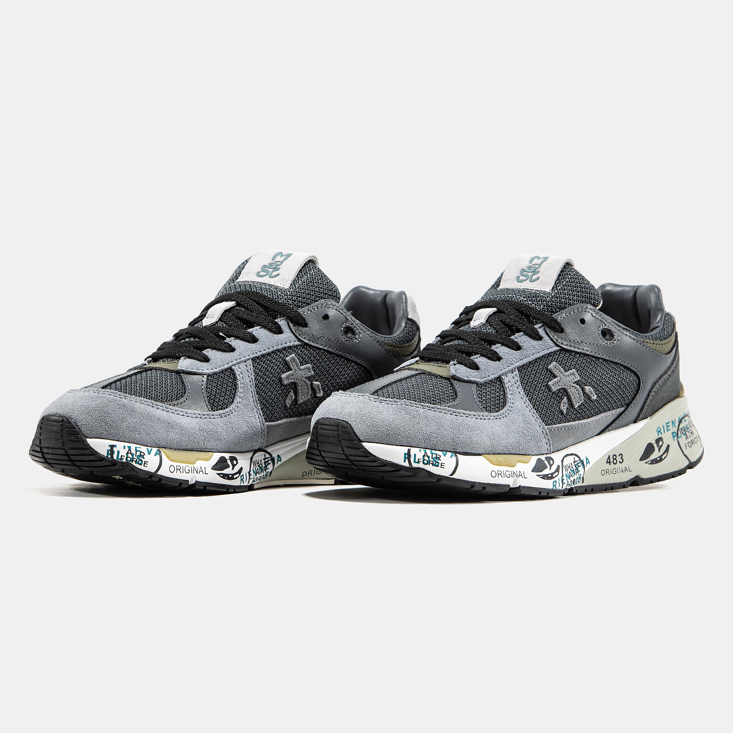 Premiata Mase Grey Black White - изображение 2