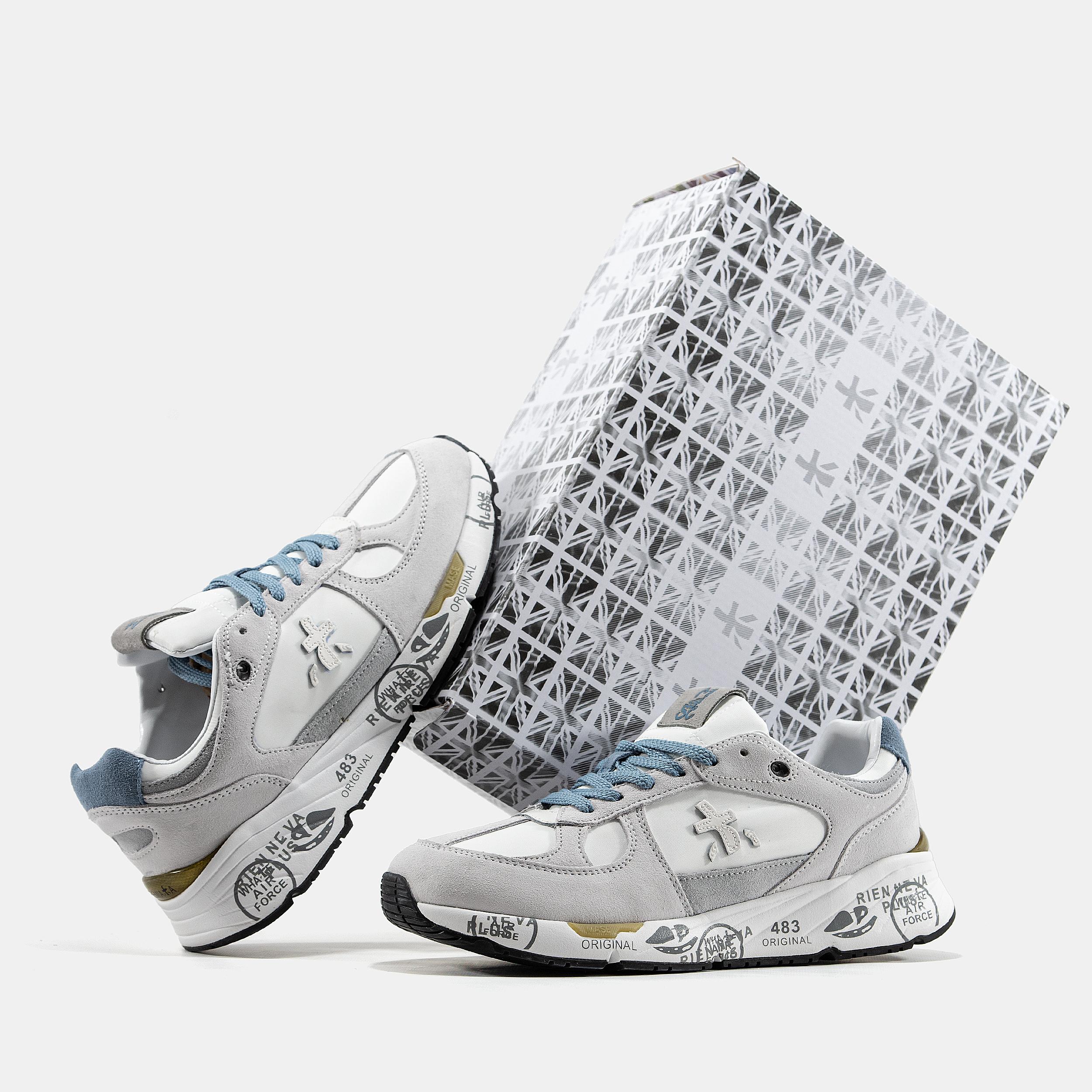 Premiata Mase White Grey Blue - изображение 5