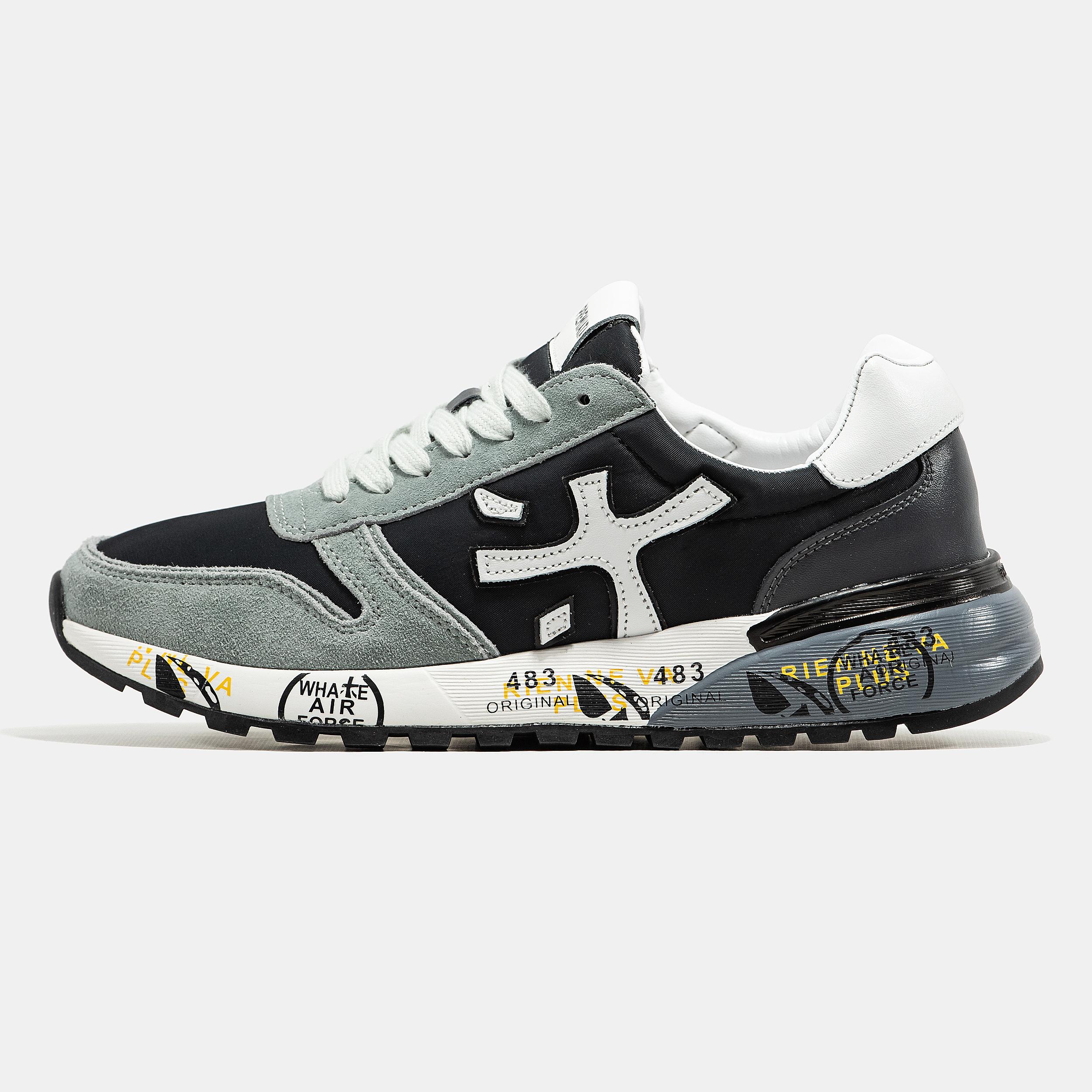 Premiata Mick Black Grey White