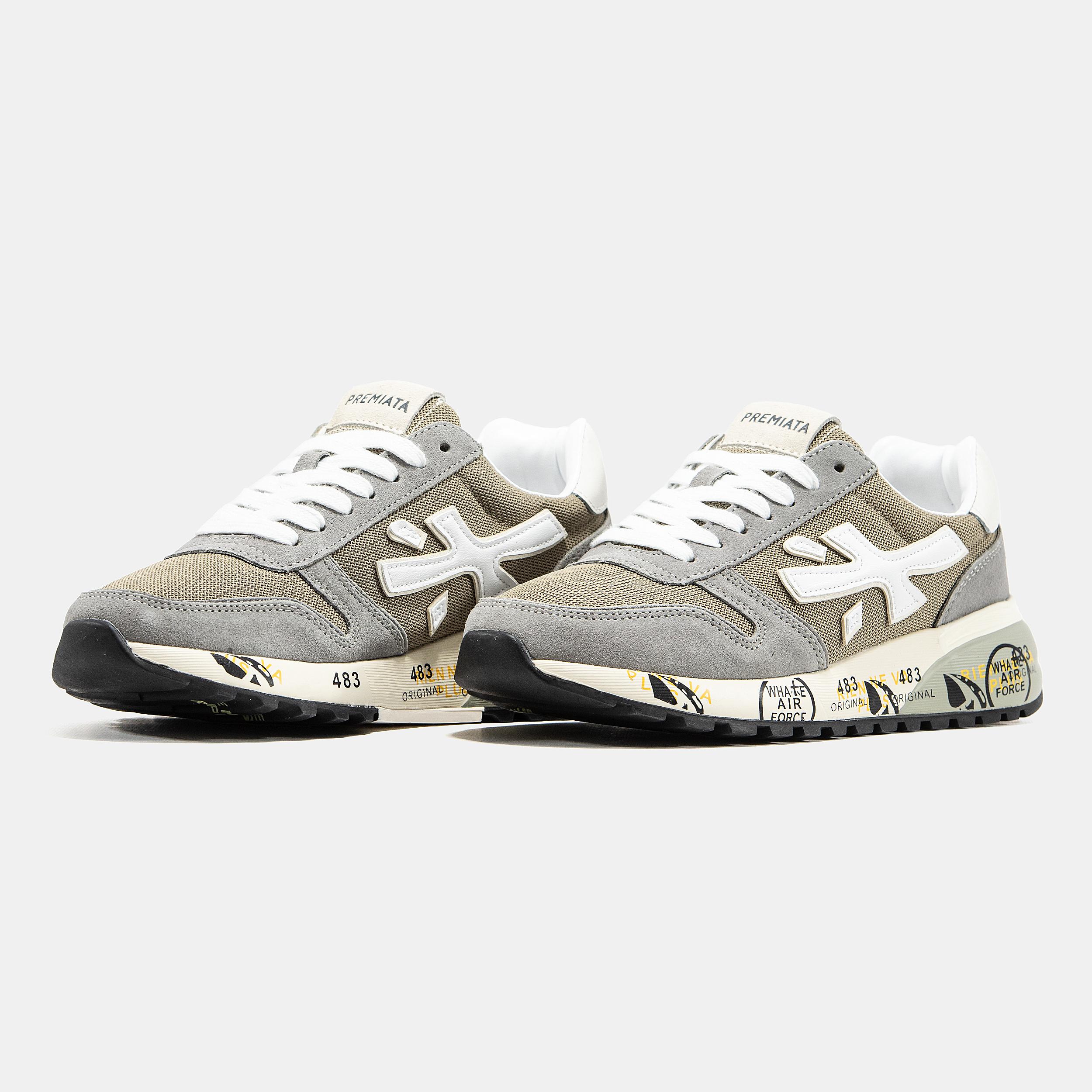 Premiata Mick Grey Beige White - изображение 3