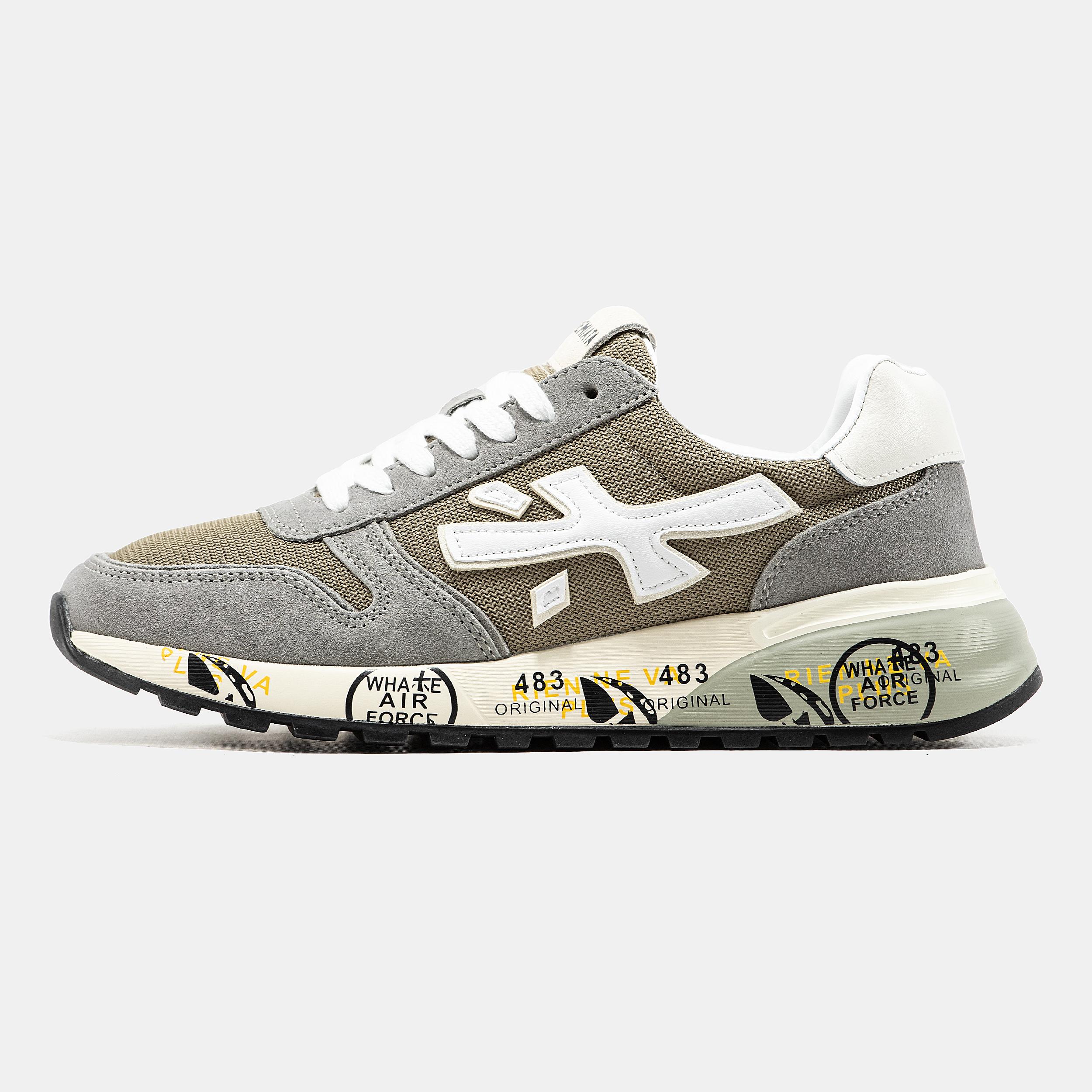Premiata Mick Grey Beige White