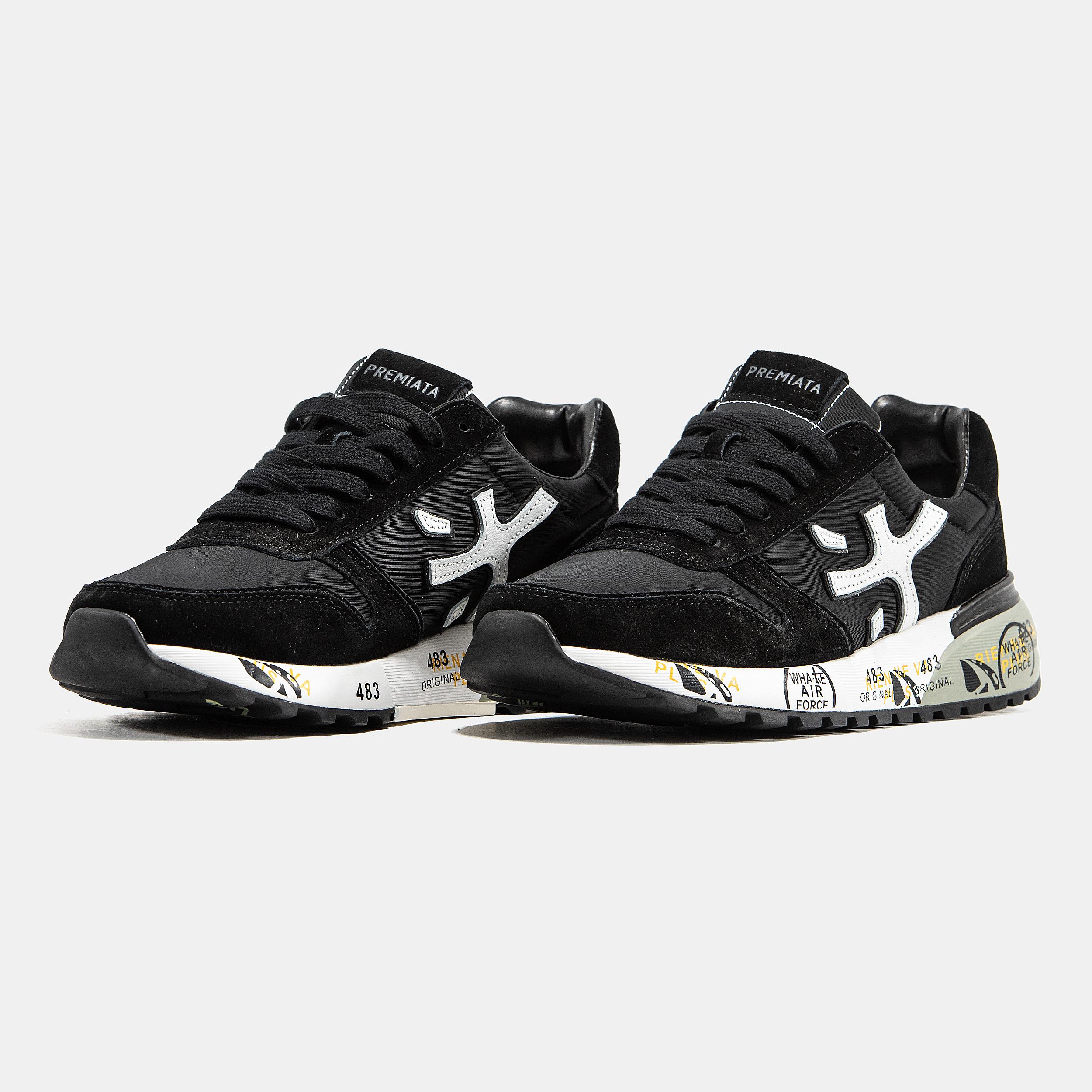 Premiata Mick Black White Grey Sole - изображение 2
