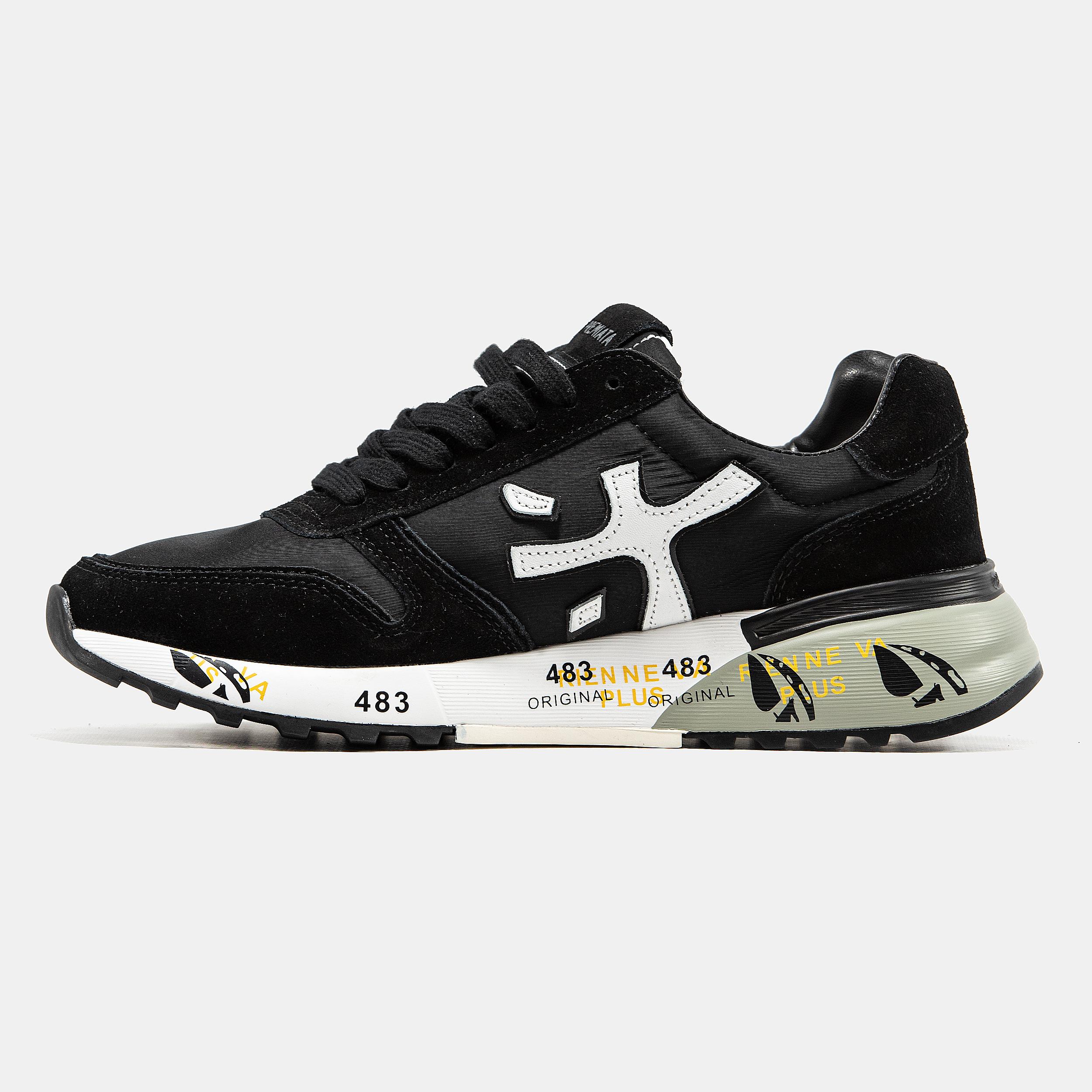 Premiata Mick Black White Grey Sole - изображение 4