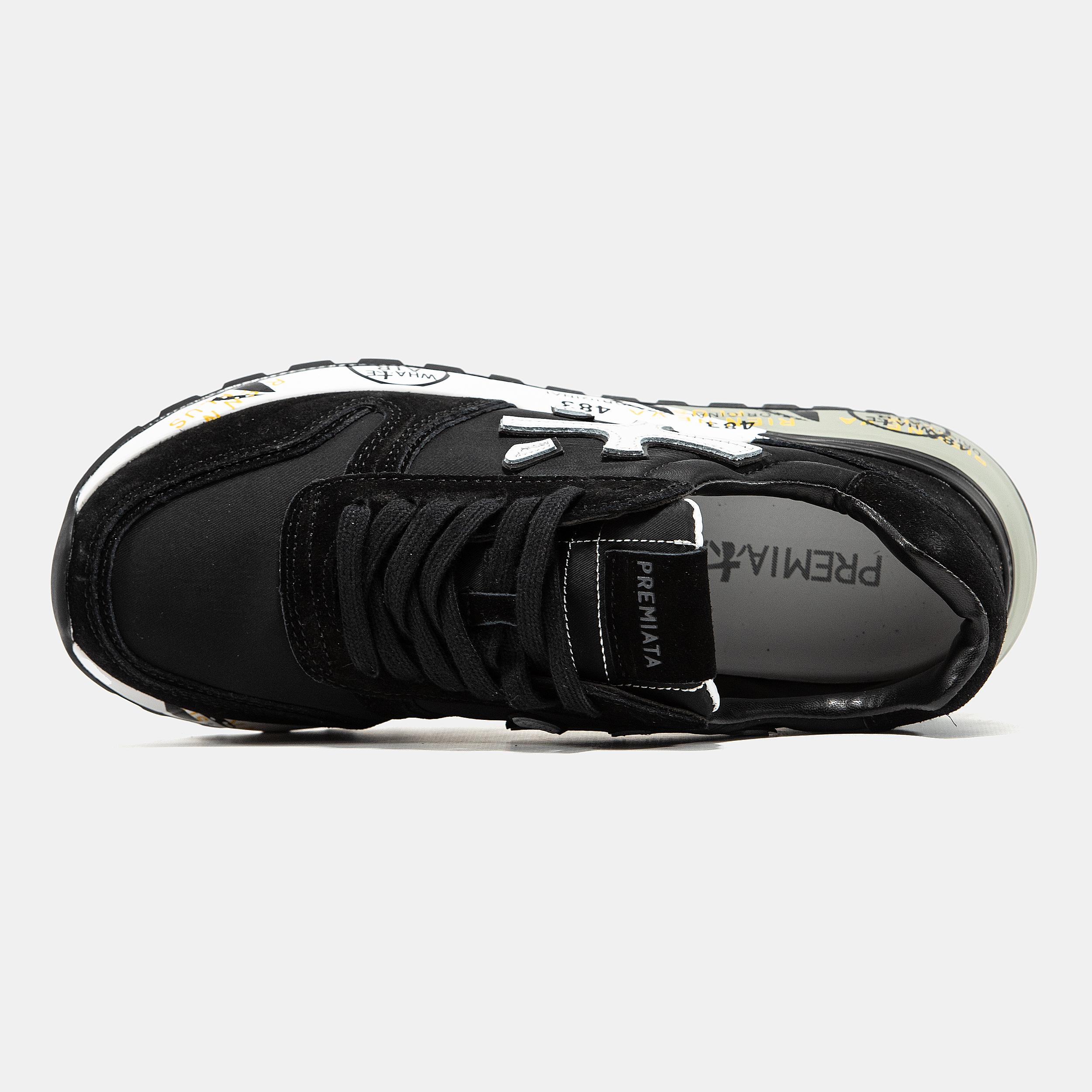 Premiata Mick Black White Grey Sole - изображение 5