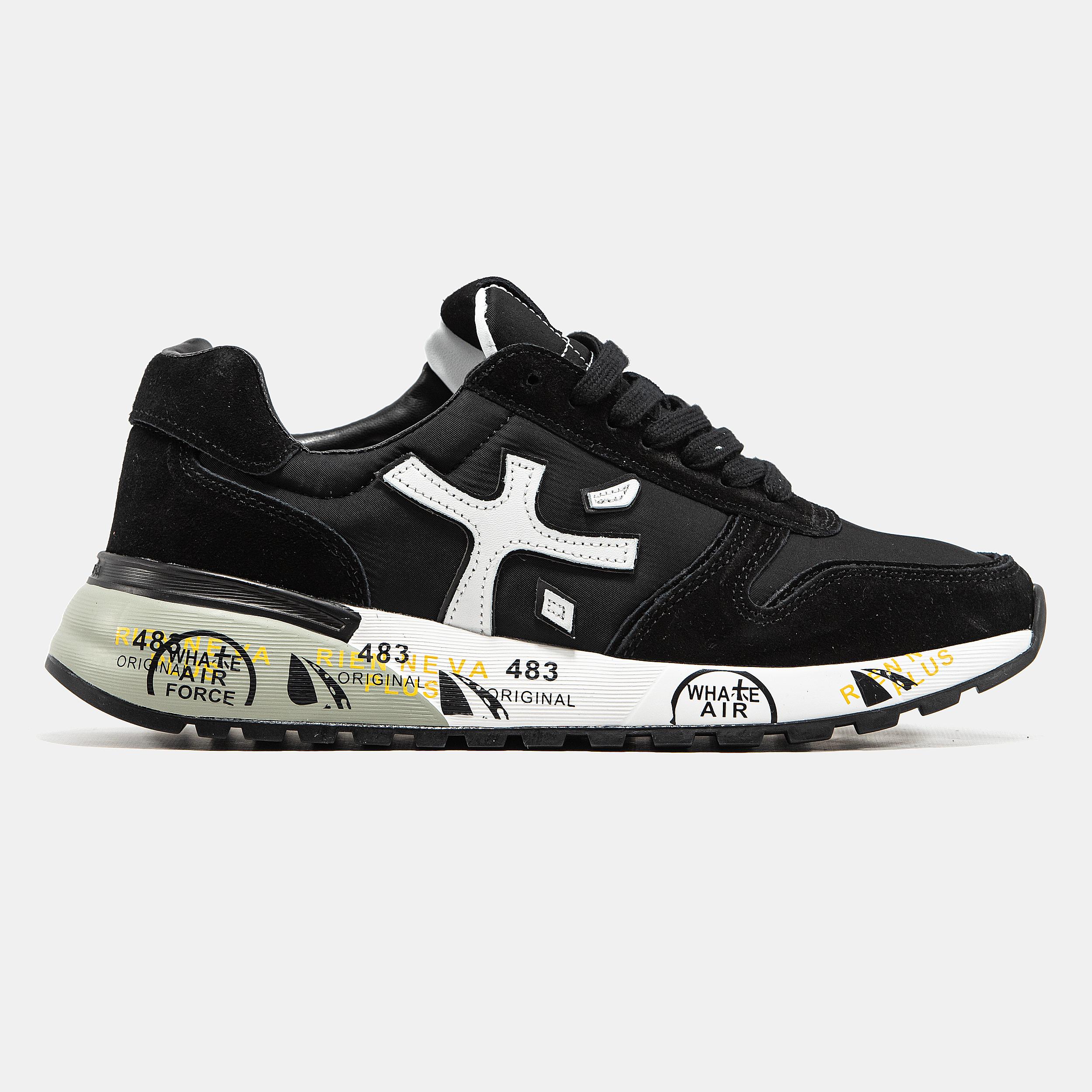 Premiata Mick Black White Grey Sole - изображение 6