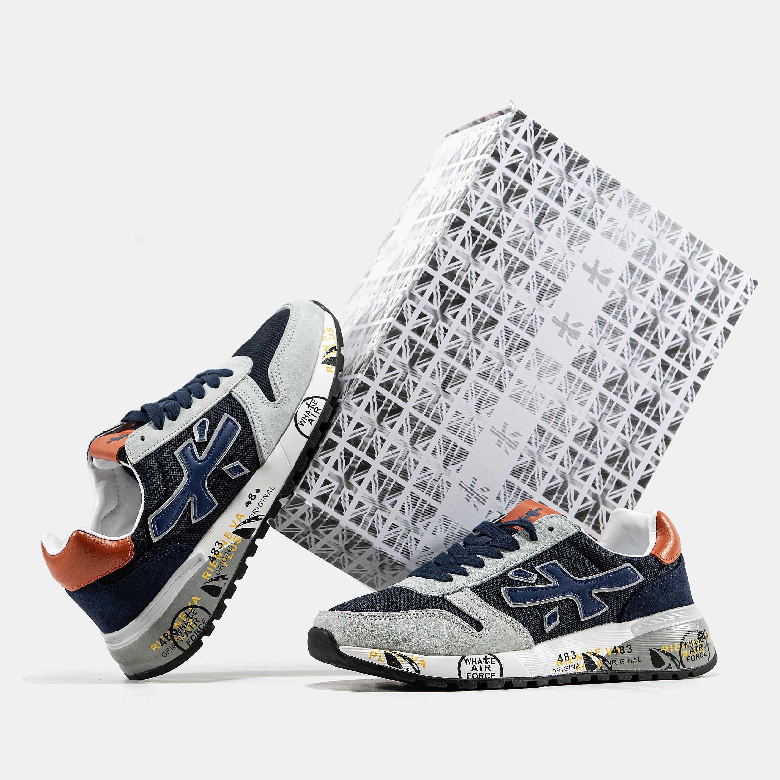 Premiata Mick Navy Grey Orange - изображение 6