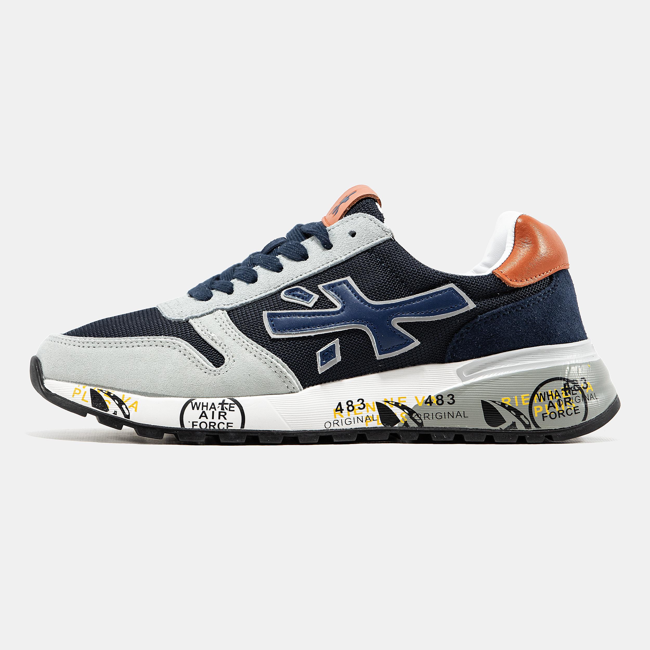 Premiata Mick Navy Grey Orange