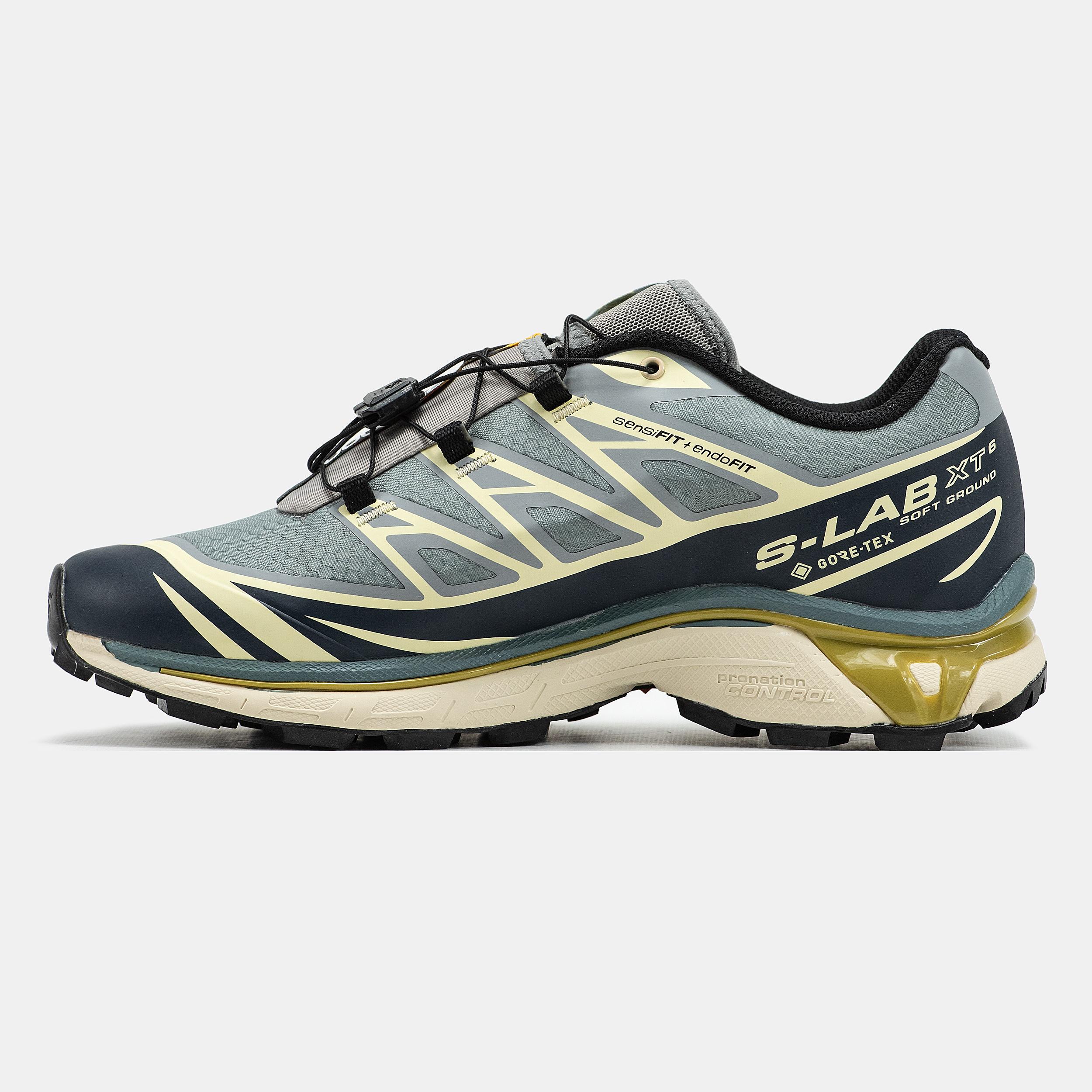 Salomon XT-6 Gore-Tex Blue Beige Olive - изображение 2
