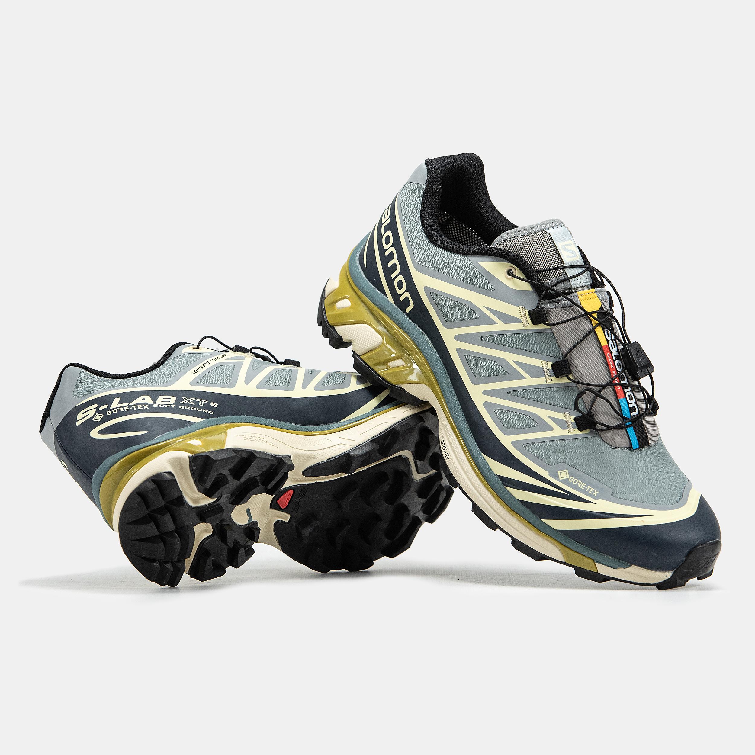 Salomon XT-6 Gore-Tex Blue Beige Olive - изображение 4