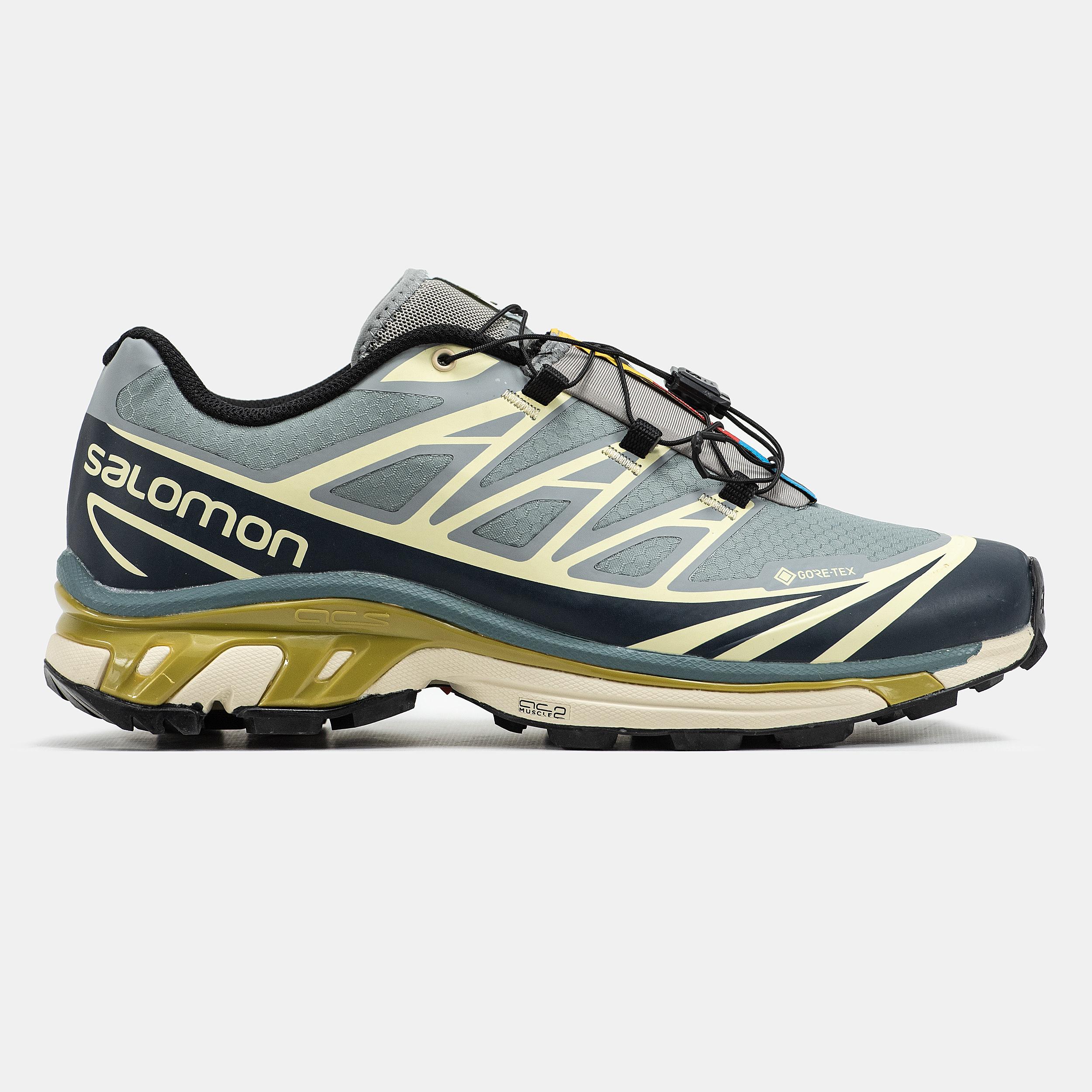 Salomon XT-6 Gore-Tex Blue Beige Olive - изображение 7