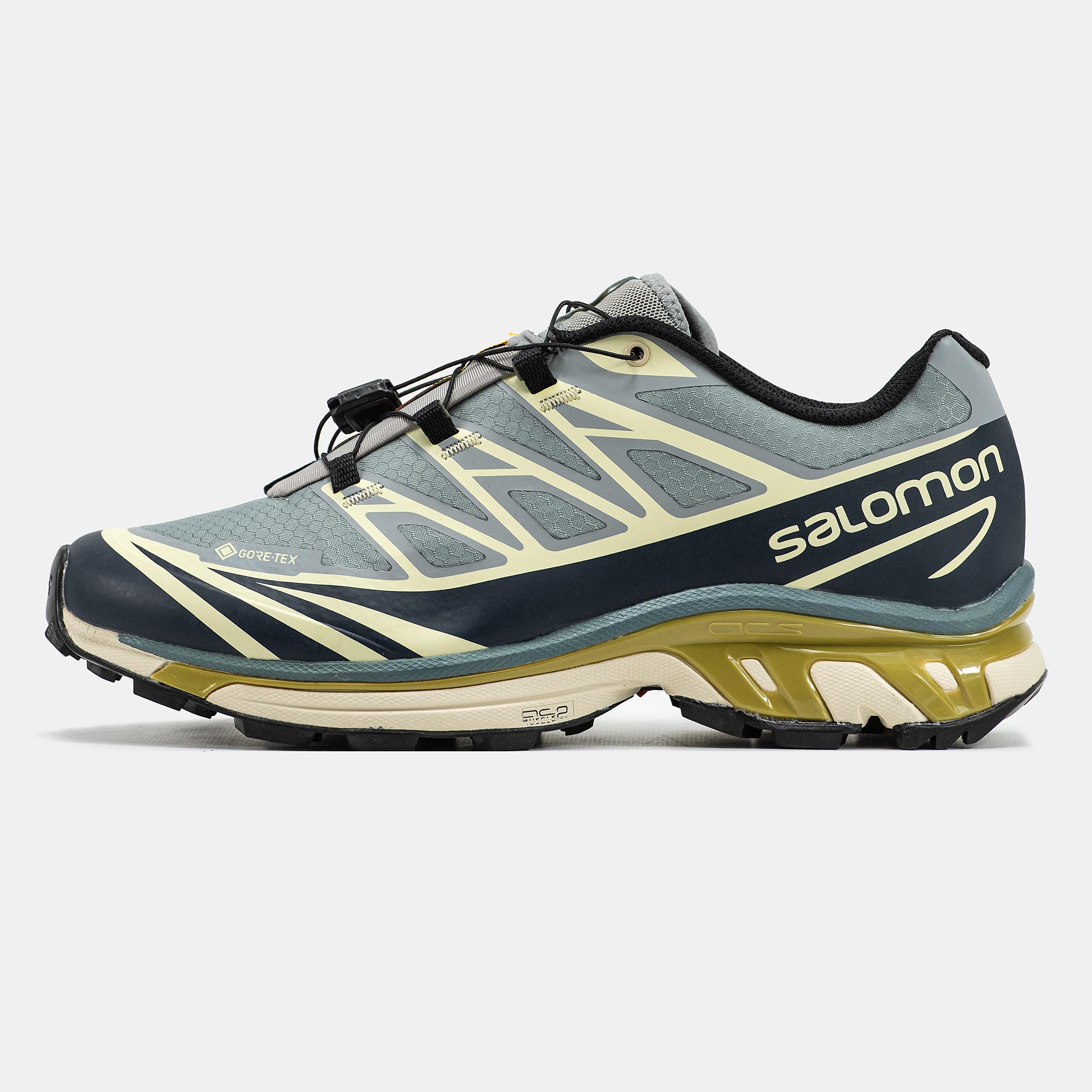 Salomon XT-6 Gore-Tex Blue Beige Olive