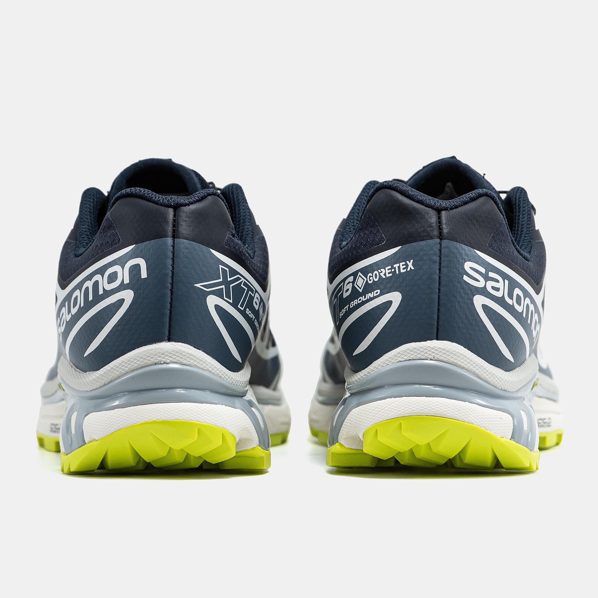 Salomon XT-6 Soft Ground Gore-Tex Navy White Yellow - изображение 5