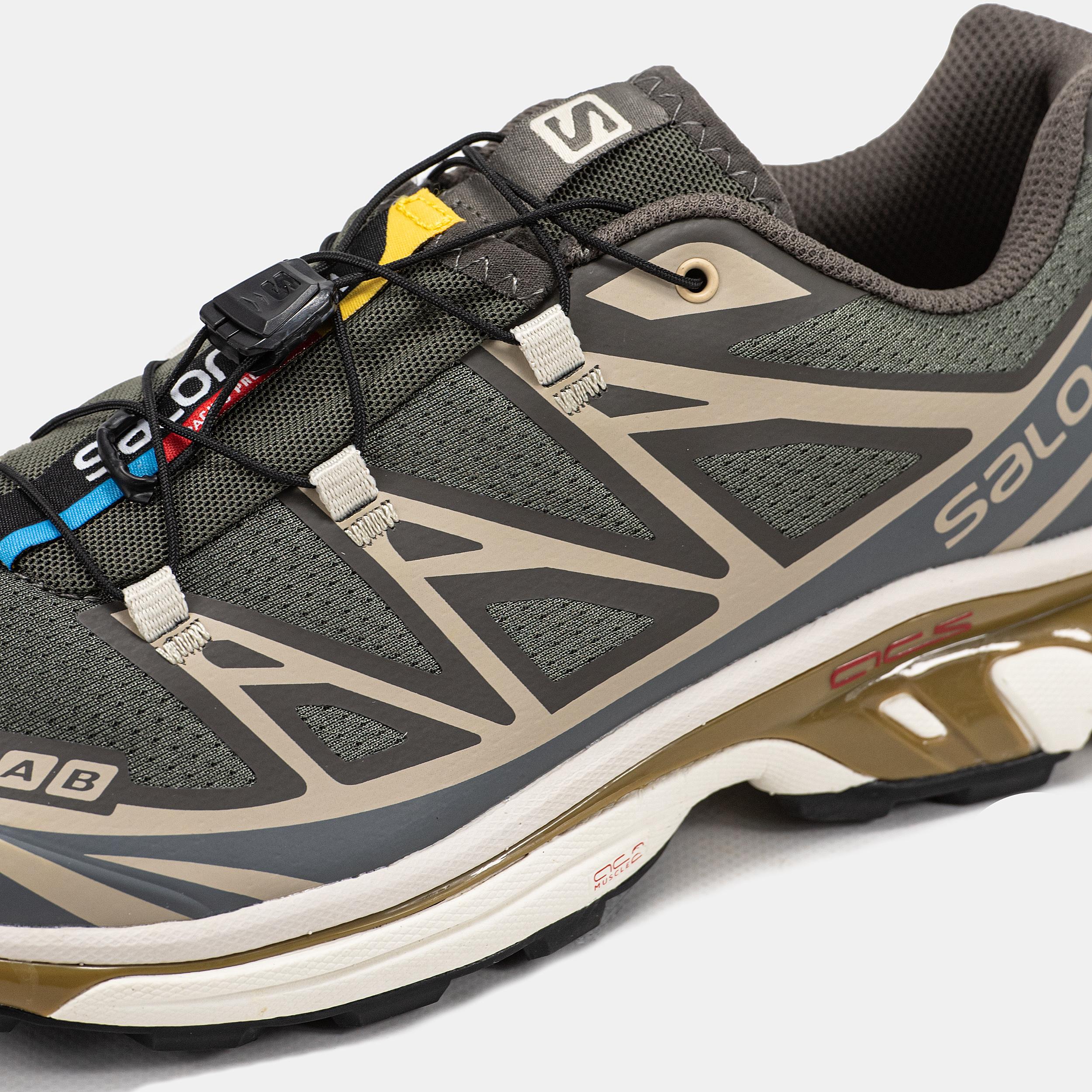 Salomon XT-6 Softground Olive Brown Beige - изображение 7