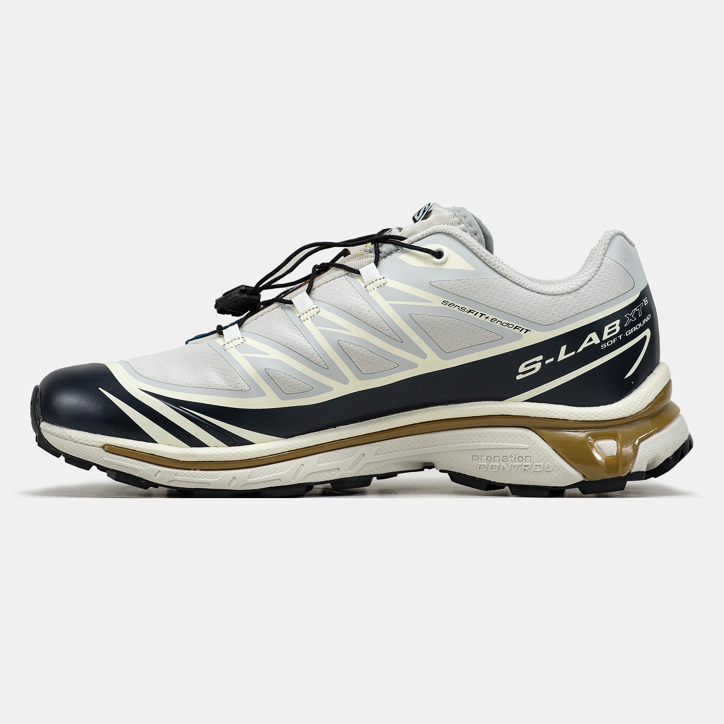 Salomon XT-6 Softground Beige Navy Brown - изображение 2