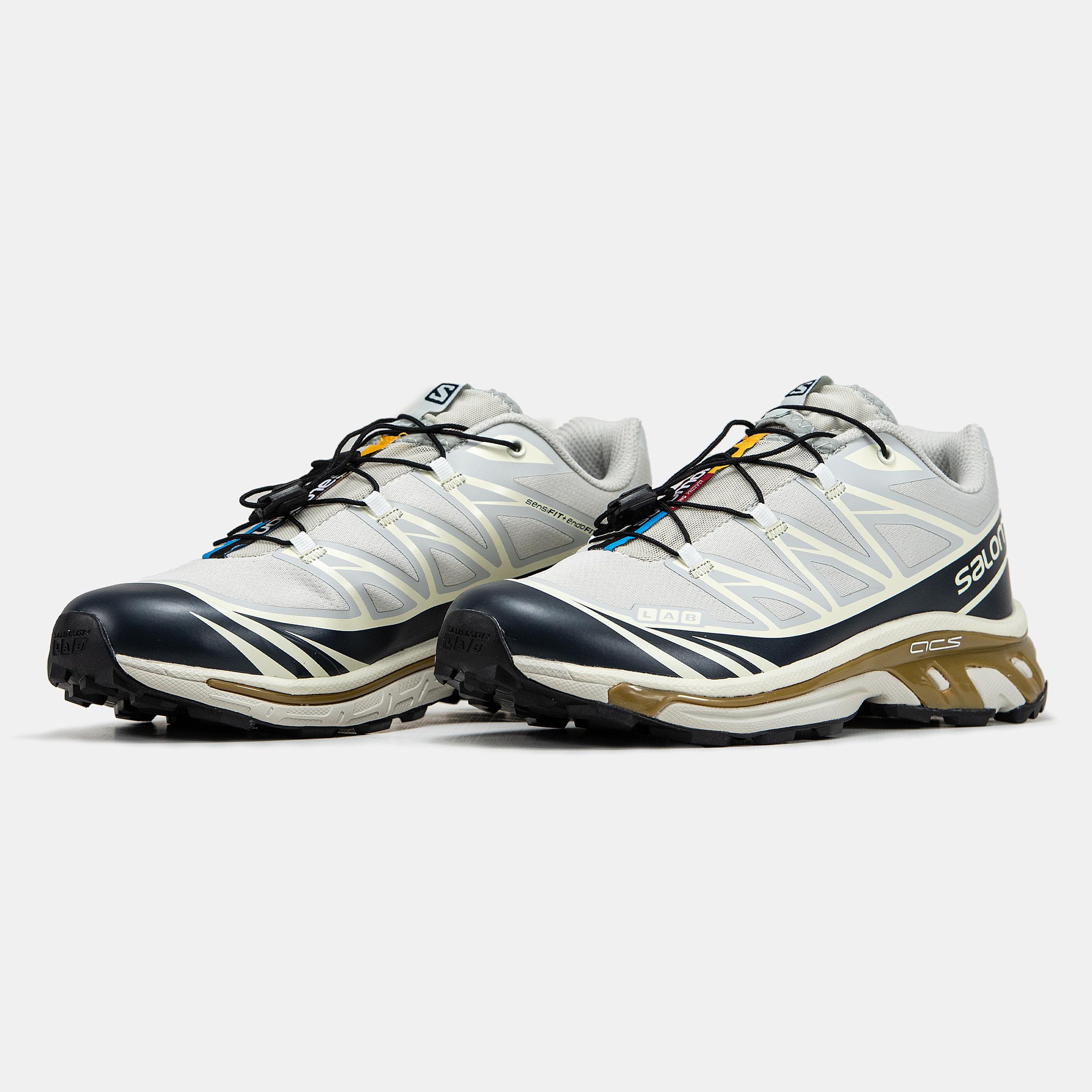 Salomon XT-6 Softground Beige Navy Brown - изображение 6
