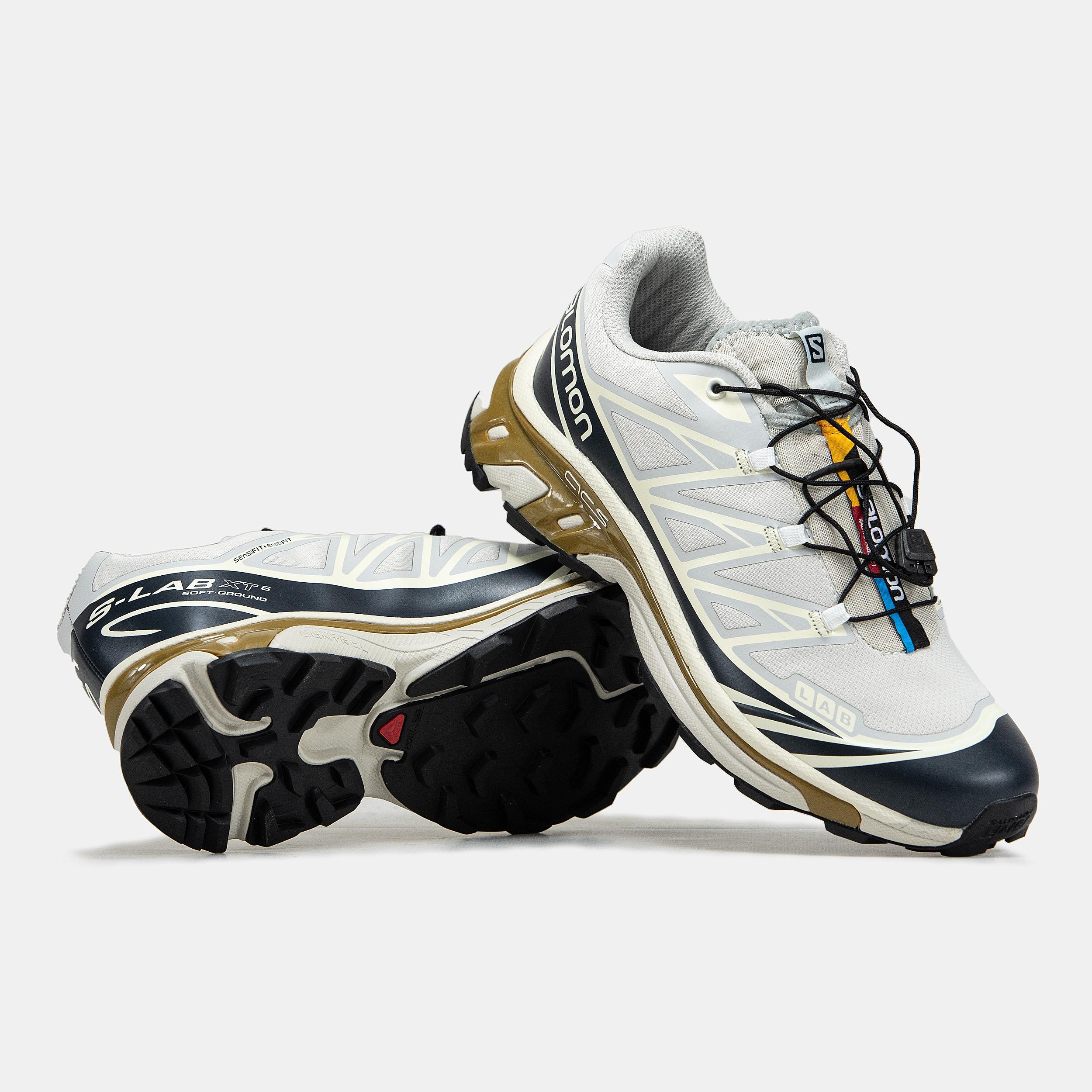 Salomon XT-6 Softground Beige Navy Brown - изображение 7