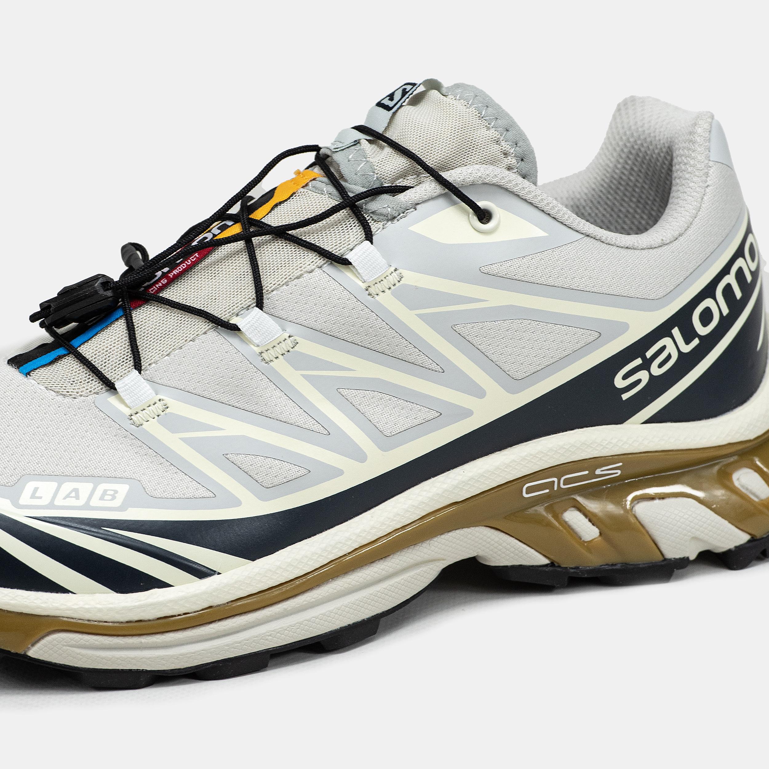 Salomon XT-6 Softground Beige Navy Brown - изображение 8