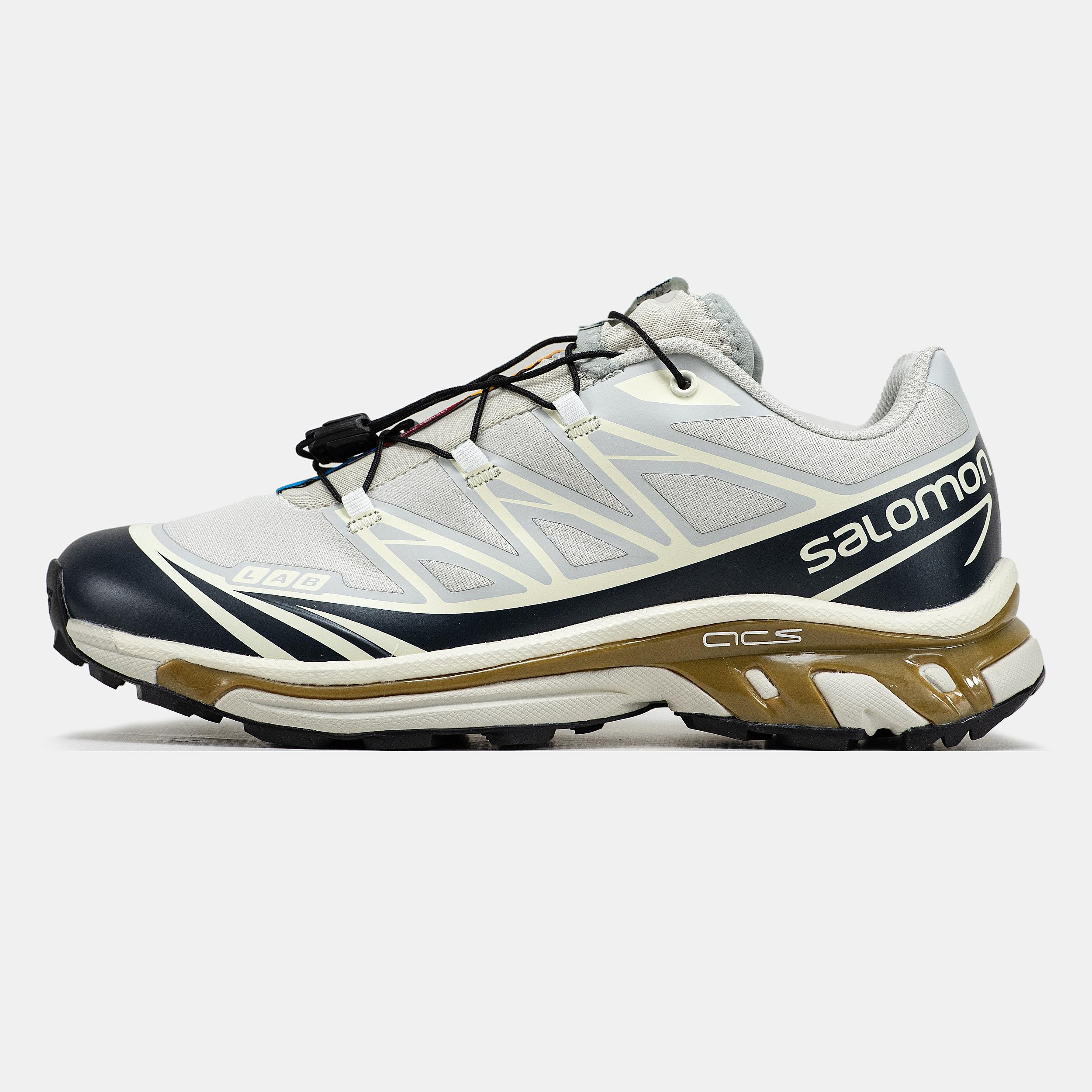 Salomon XT-6 Softground Beige Navy Brown