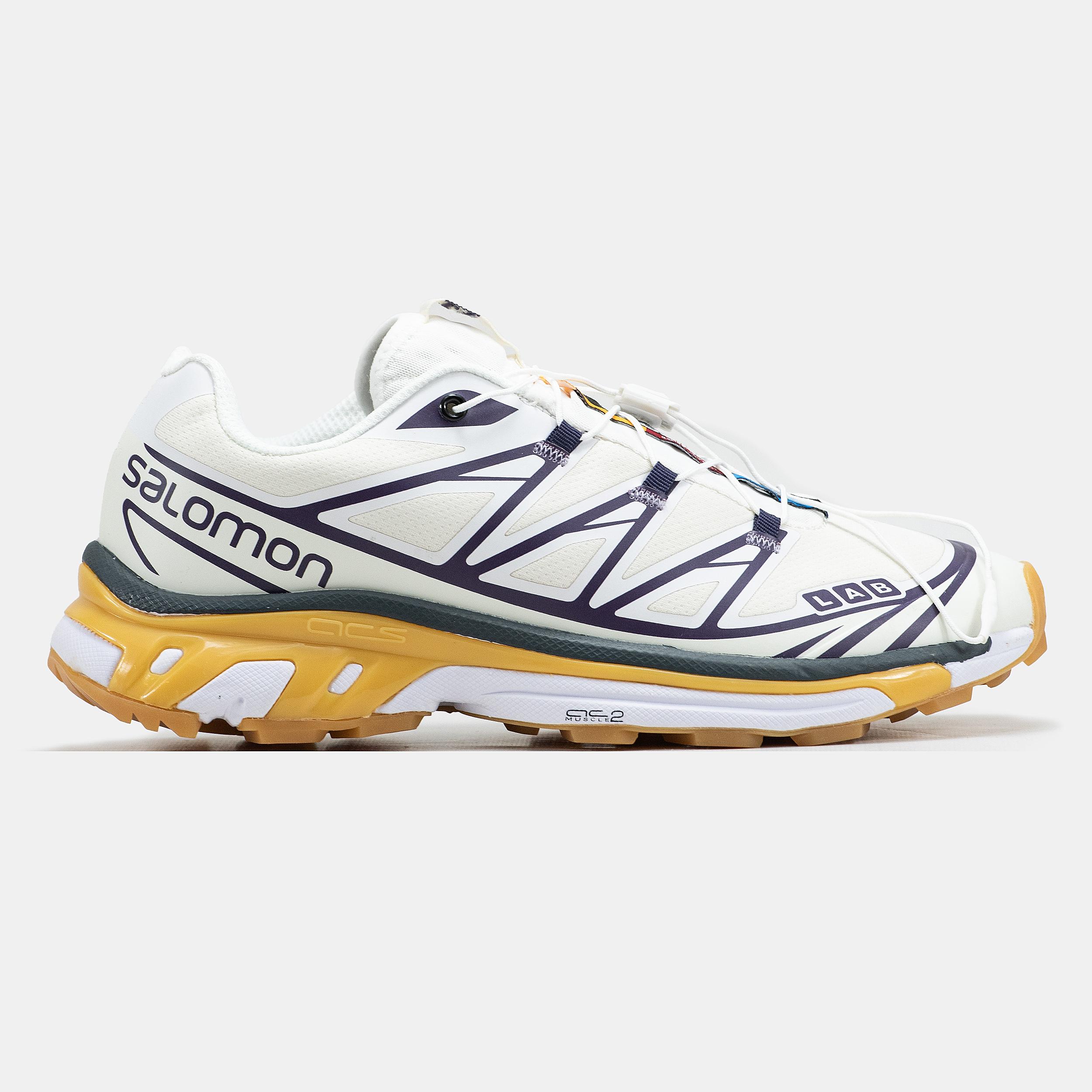 Salomon XT-6 Softground White Navy Yellow - изображение 3