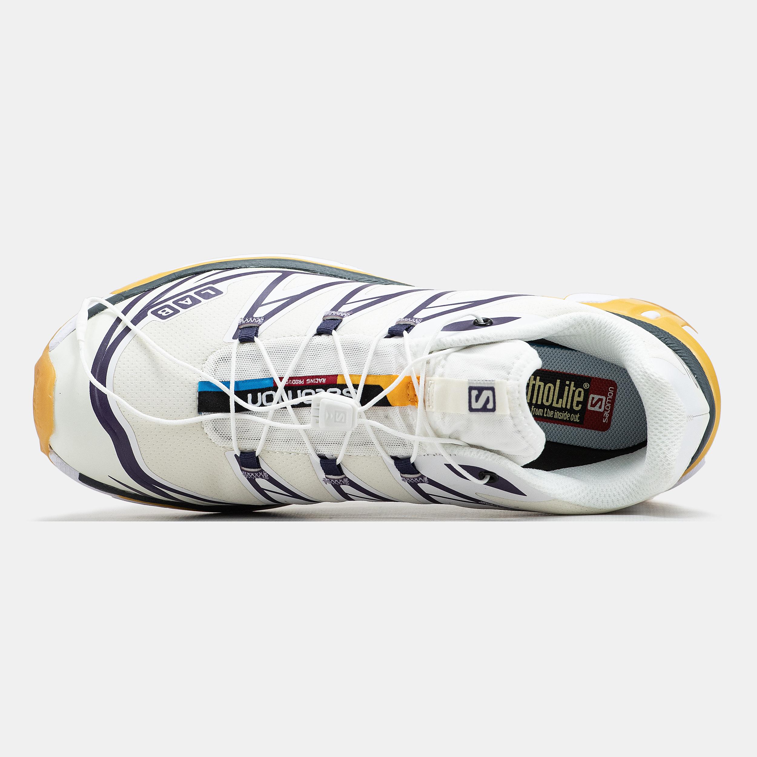 Salomon XT-6 Softground White Navy Yellow - изображение 4