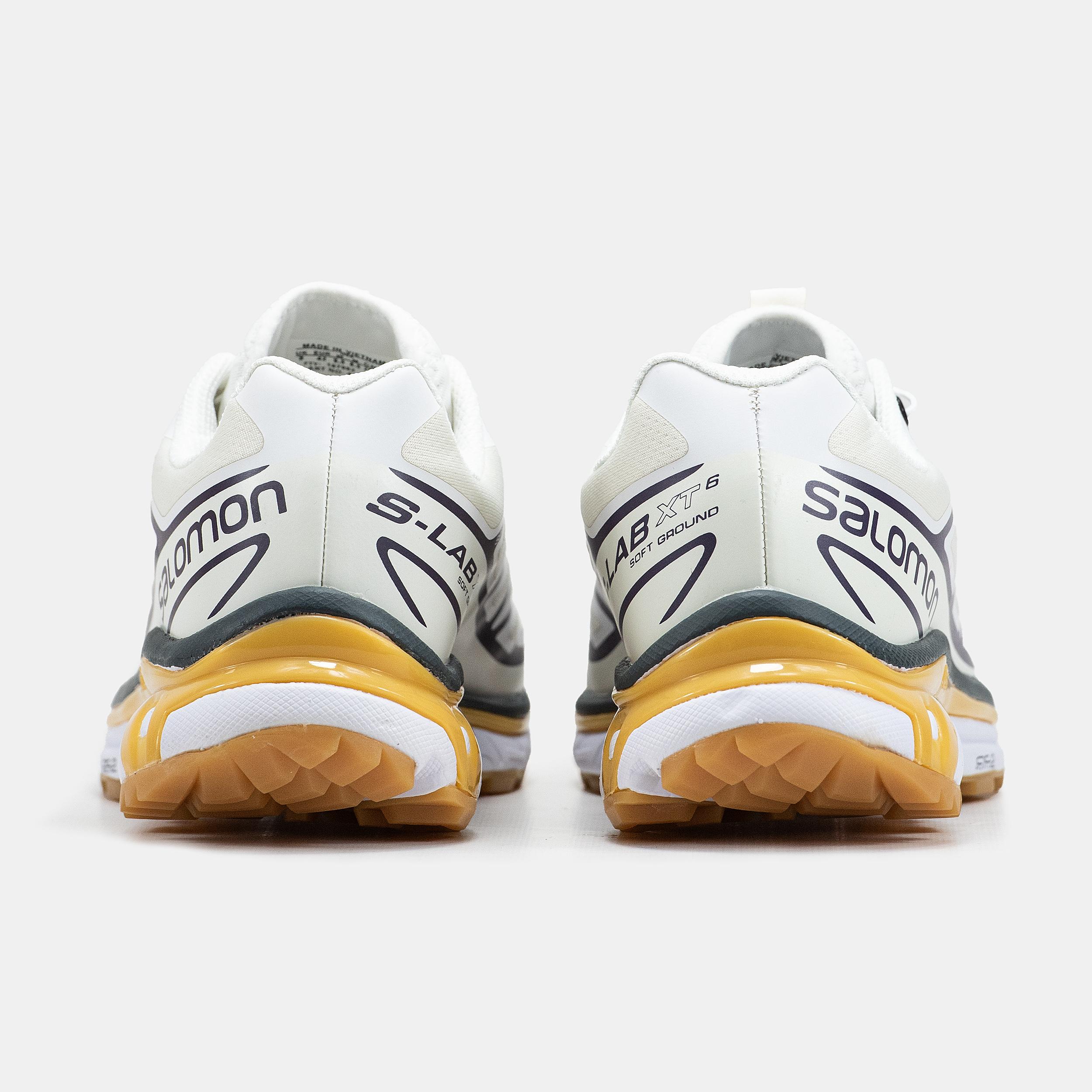 Salomon XT-6 Softground White Navy Yellow - изображение 5