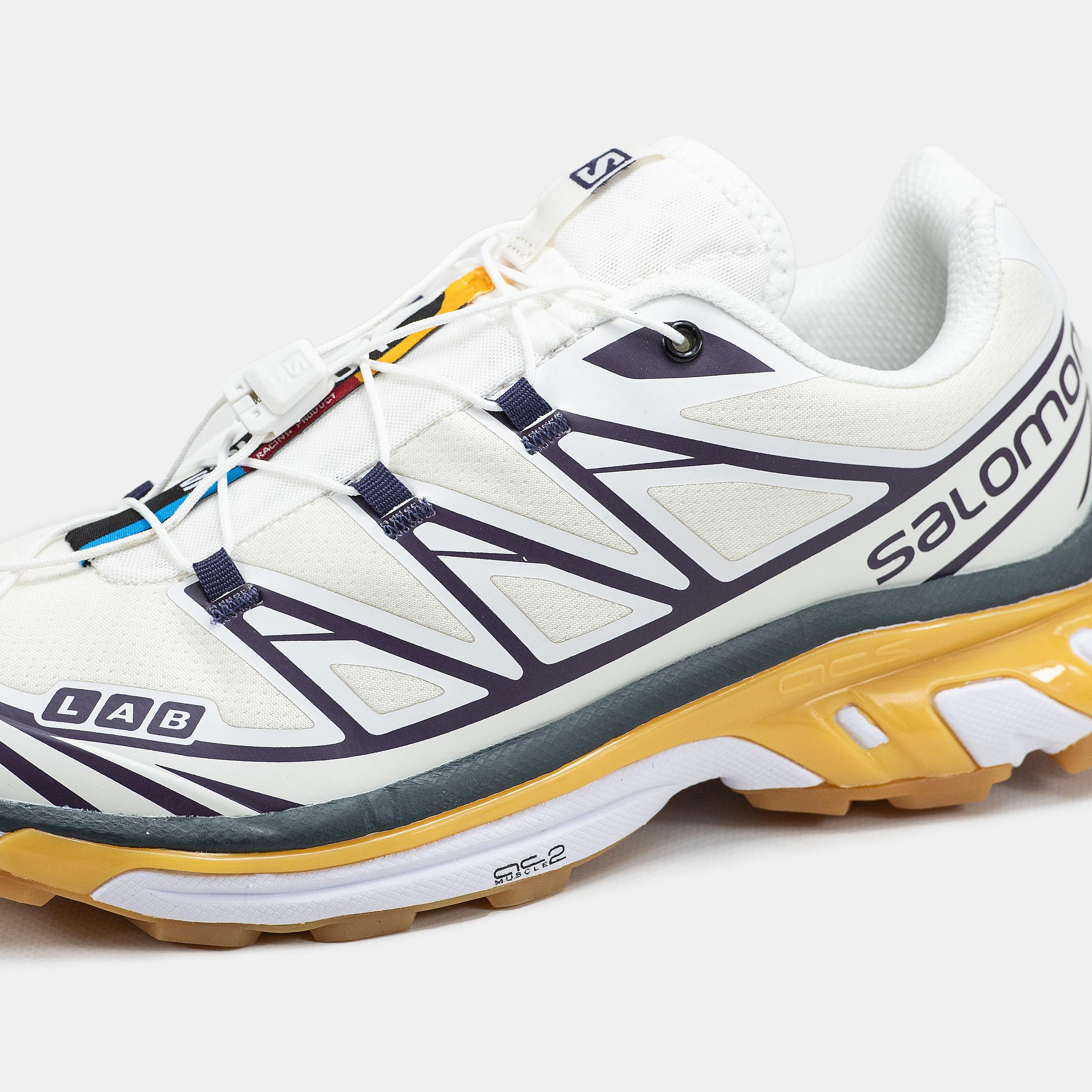 Salomon XT-6 Softground White Navy Yellow - изображение 8