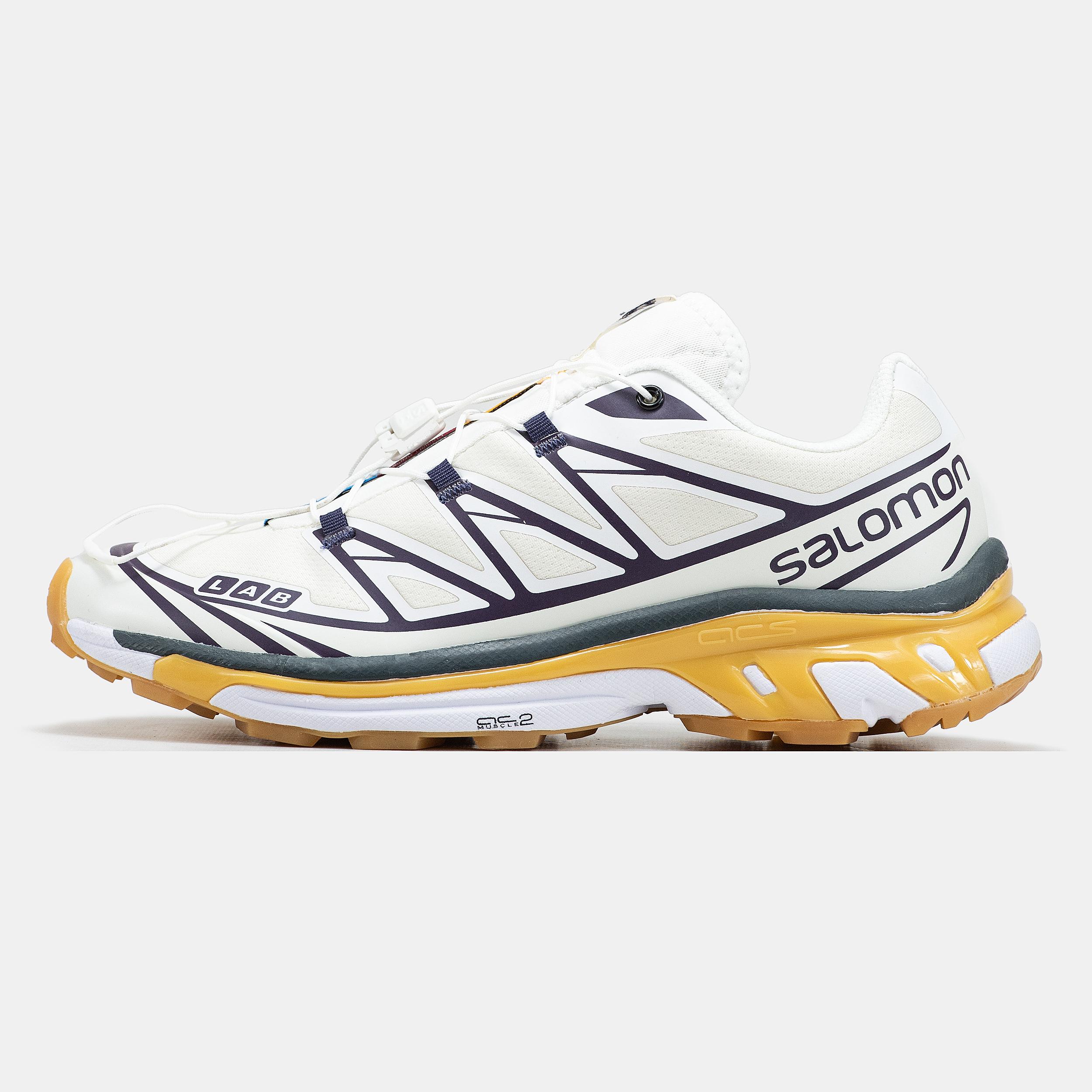 Salomon XT-6 Softground White Navy Yellow