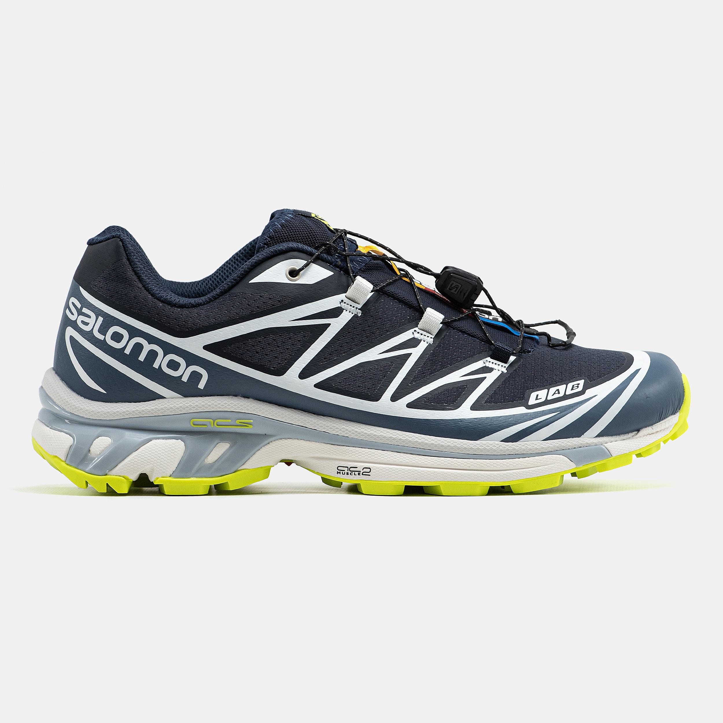 Salomon XT-6 Softground Navy Lime Grey - изображение 3