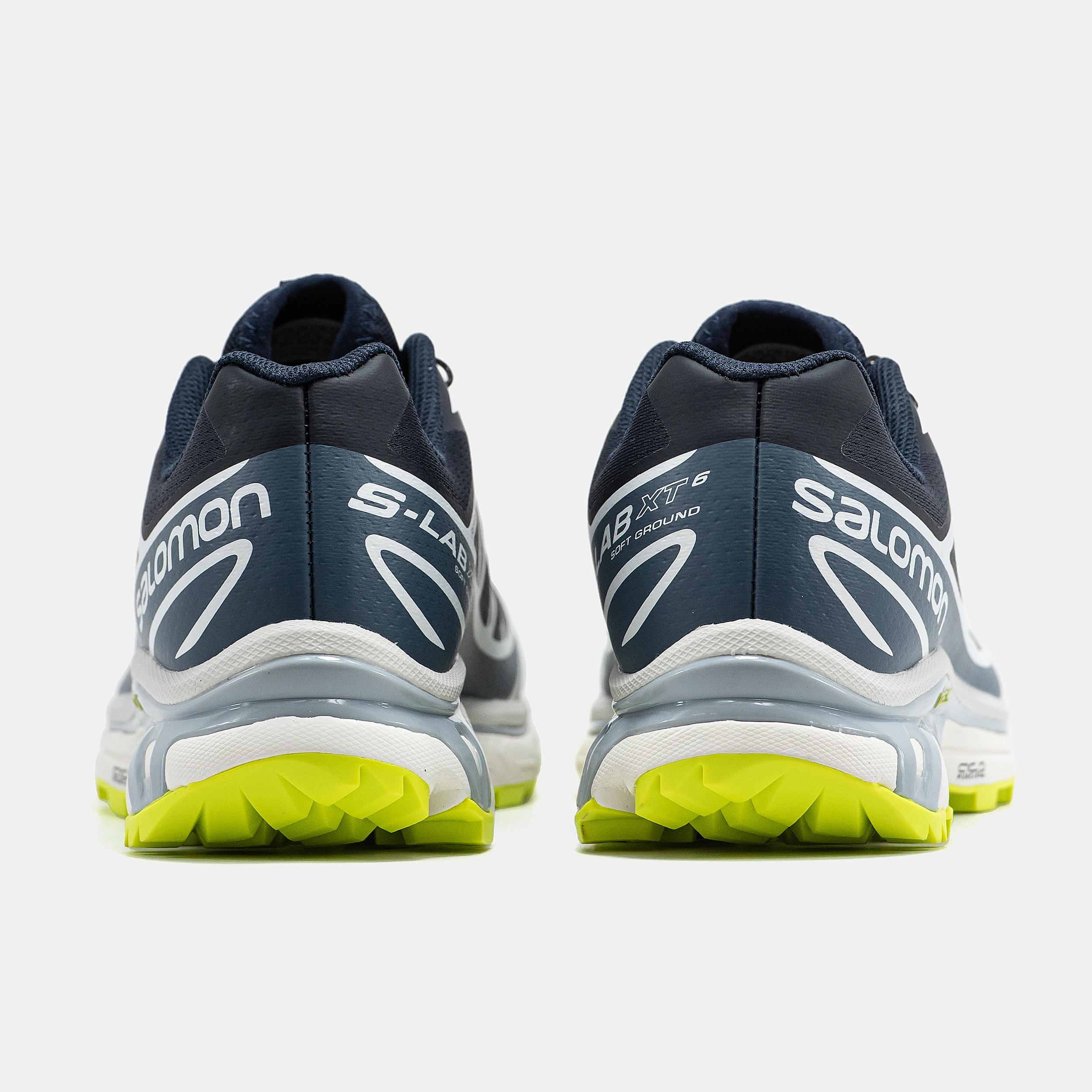 Salomon XT-6 Softground Navy Lime Grey - изображение 4