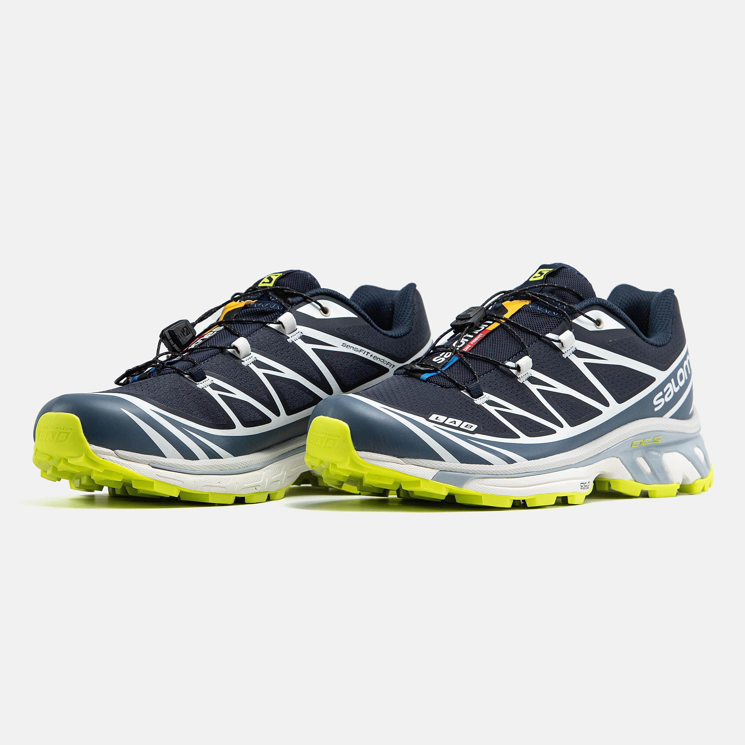 Salomon XT-6 Softground Navy Lime Grey - изображение 6