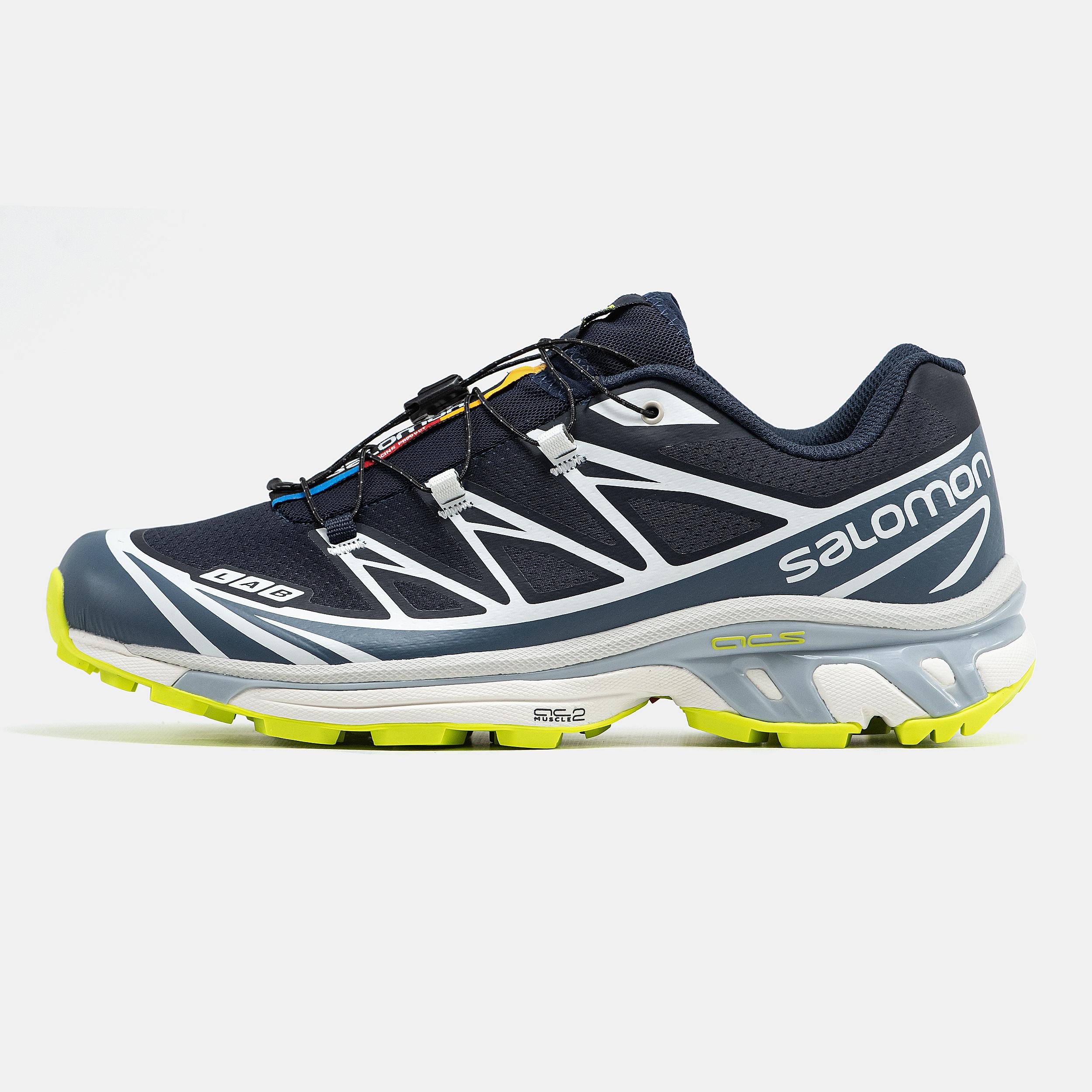 Salomon XT-6 Softground Navy Lime Grey