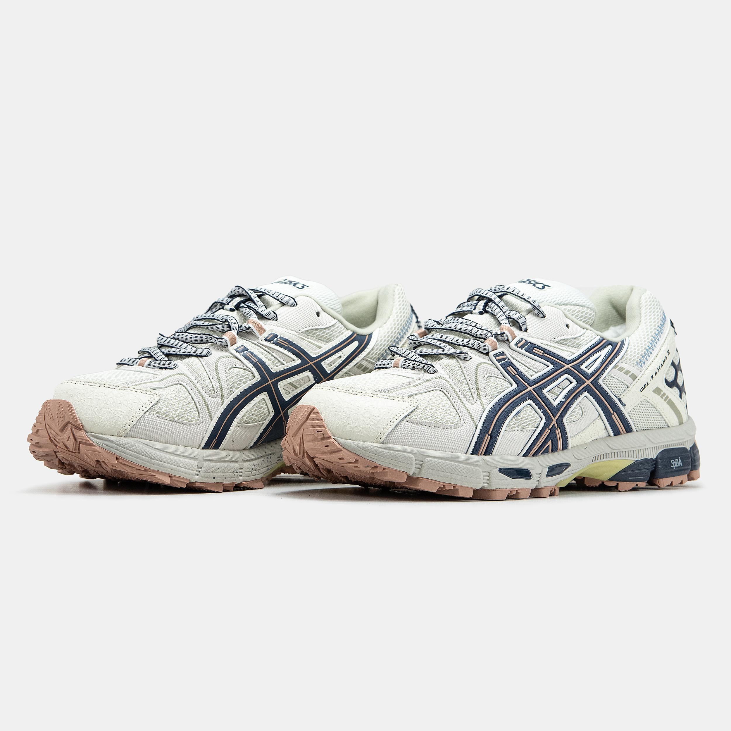 Asics Gel-Kahana 8 Winter White Navy Beige - изображение 4