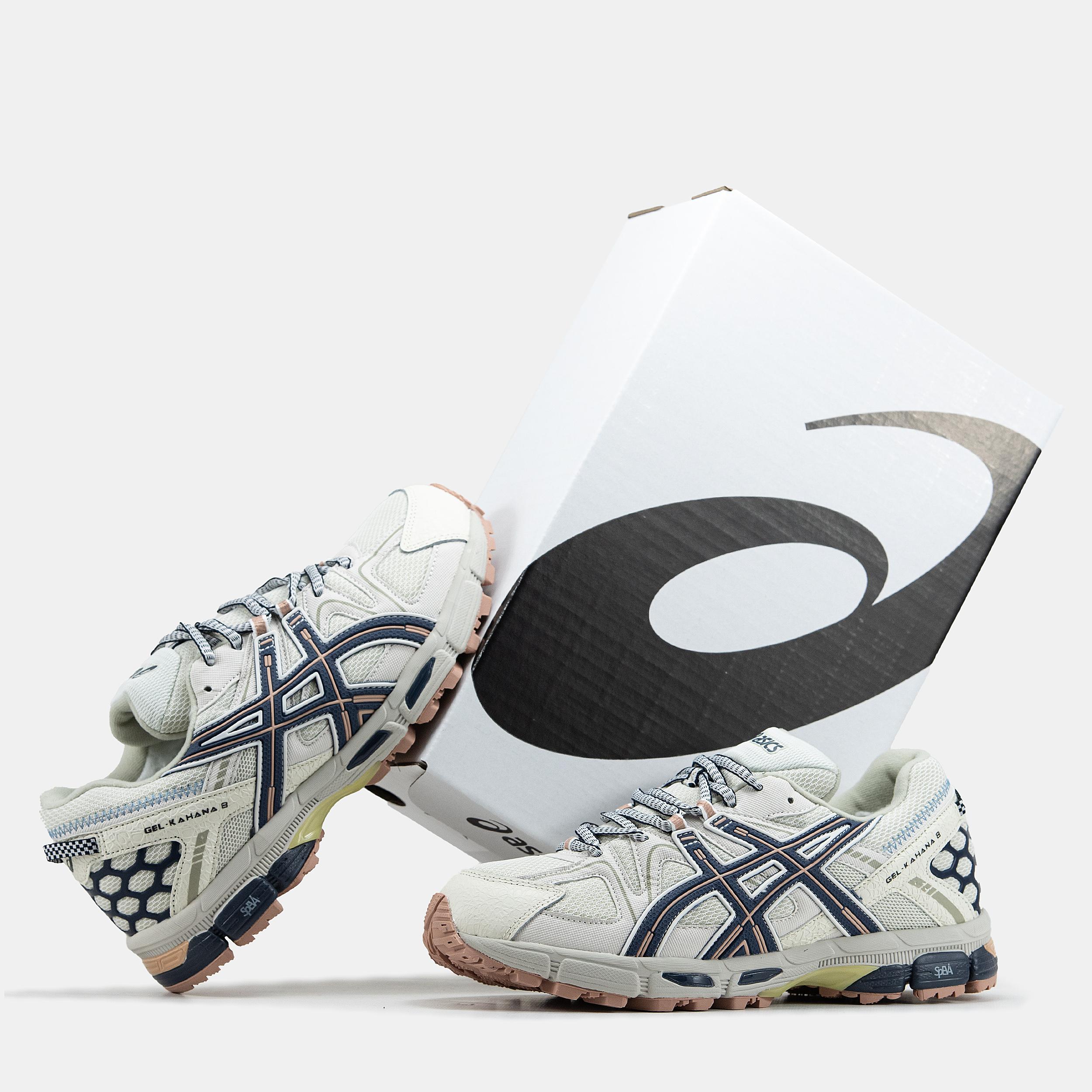 Asics Gel-Kahana 8 Winter White Navy Beige - изображение 7