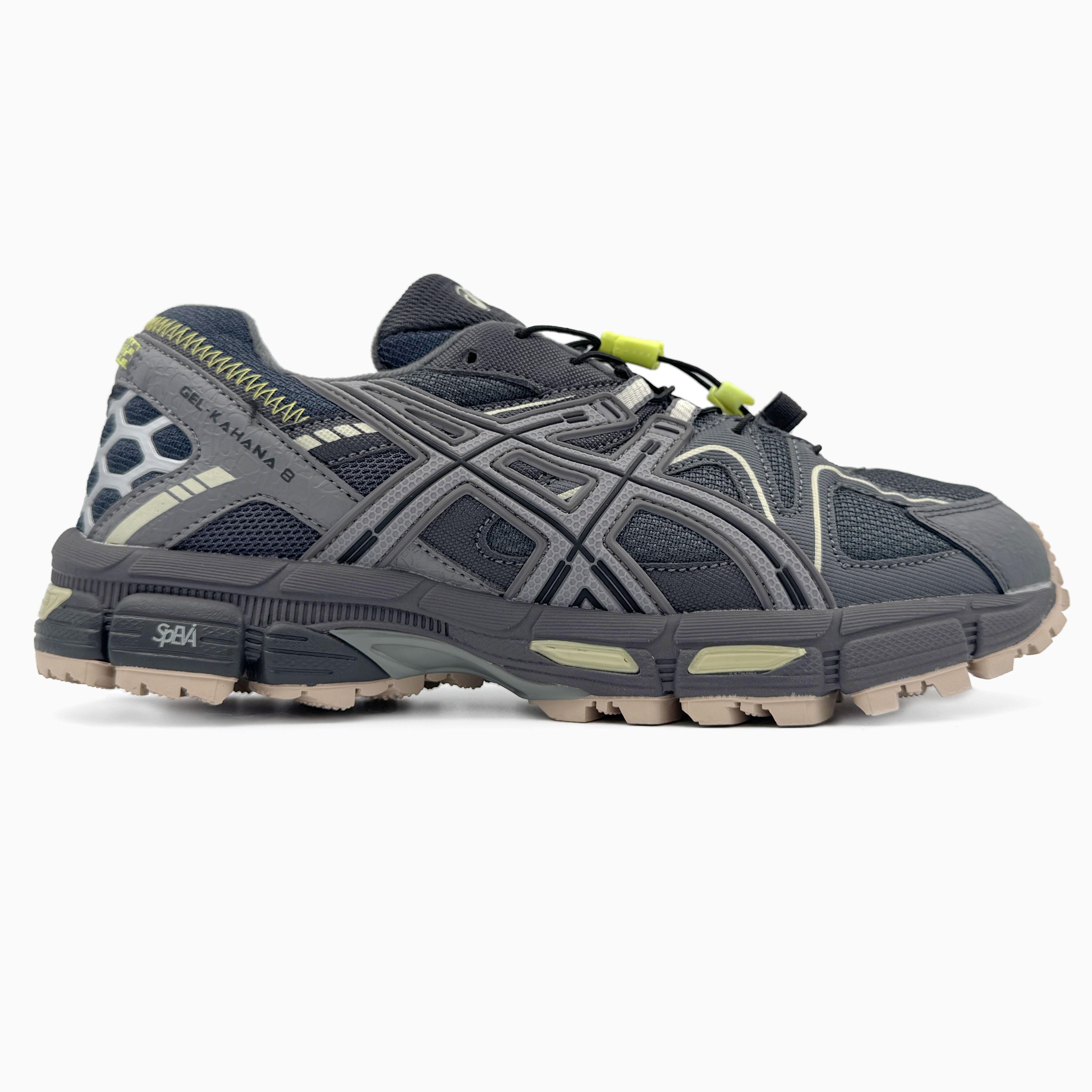 Asics Gel-Kahana 8 Black Grey Green Fur - изображение 1