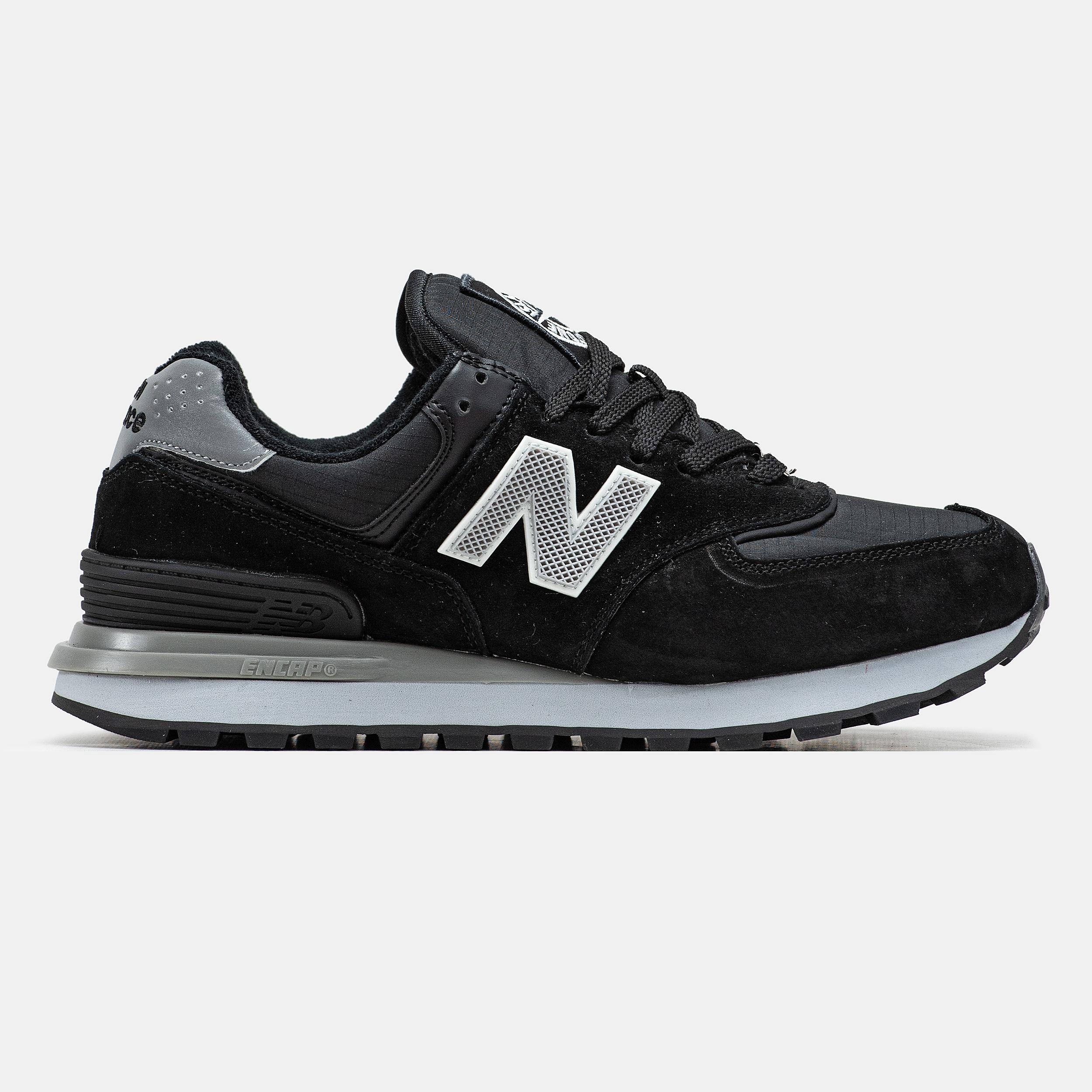 New Balance 574 x Stone Island Winter Black Grey - изображение 3