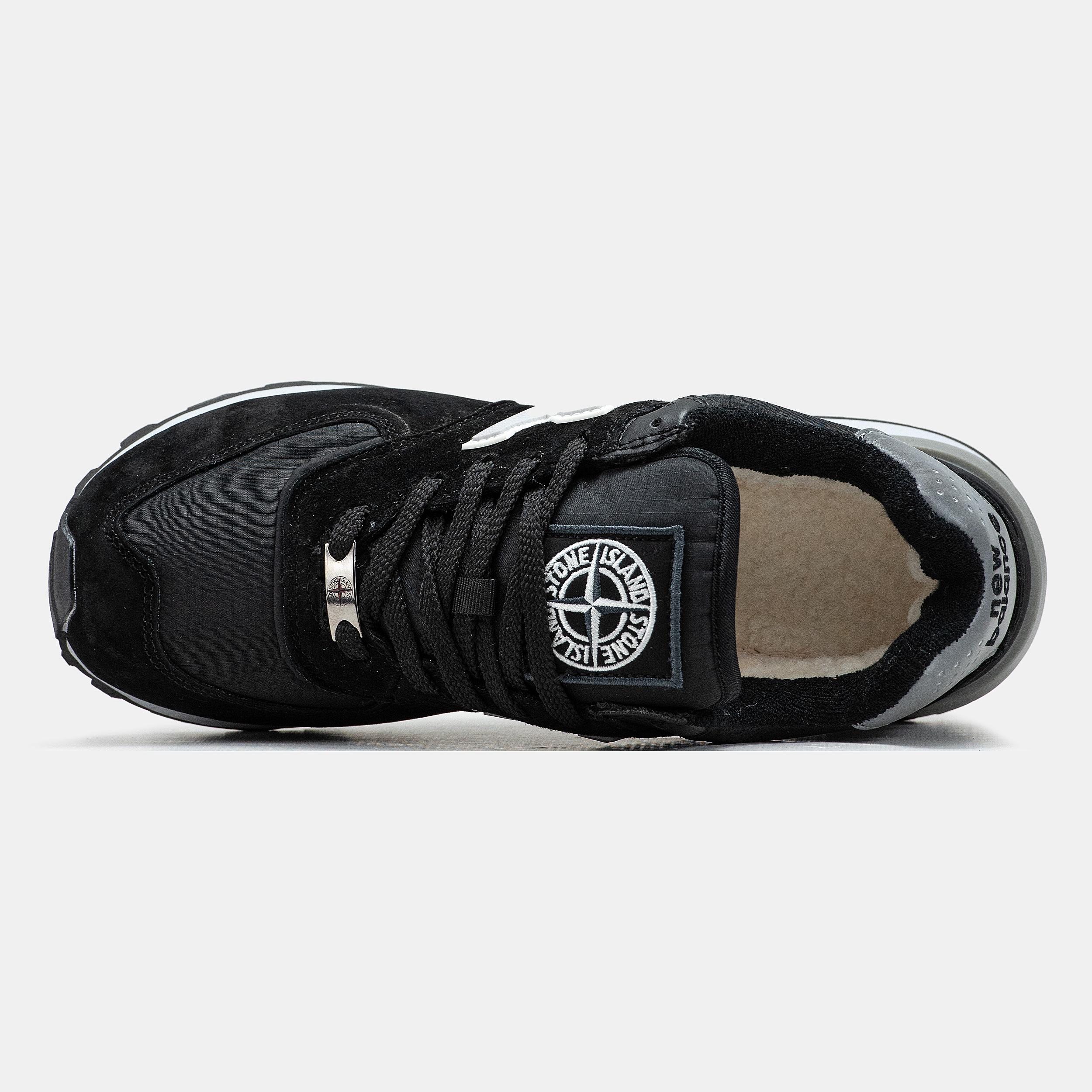 New Balance 574 x Stone Island Winter Black Grey - изображение 4