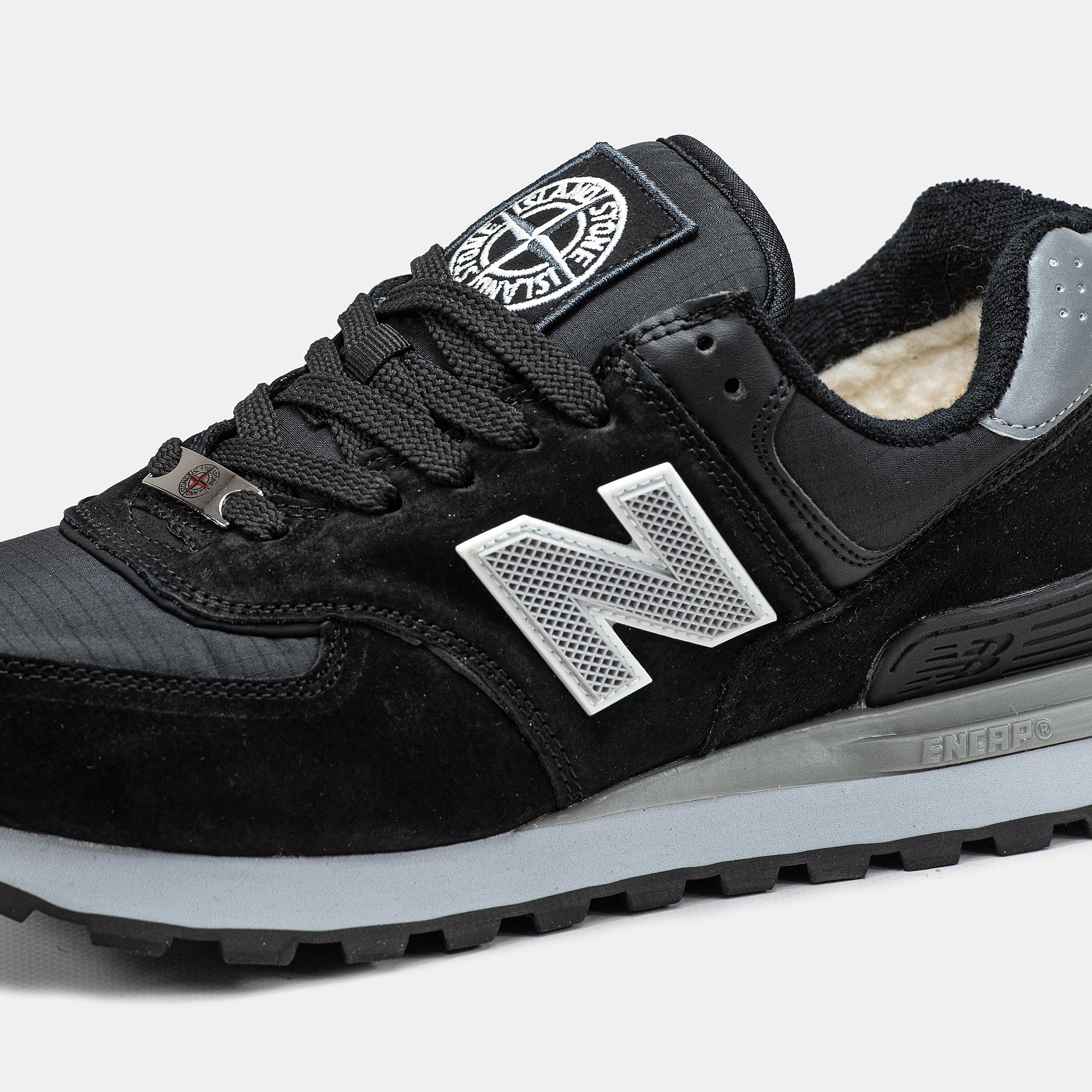 New Balance 574 x Stone Island Winter Black Grey - изображение 8