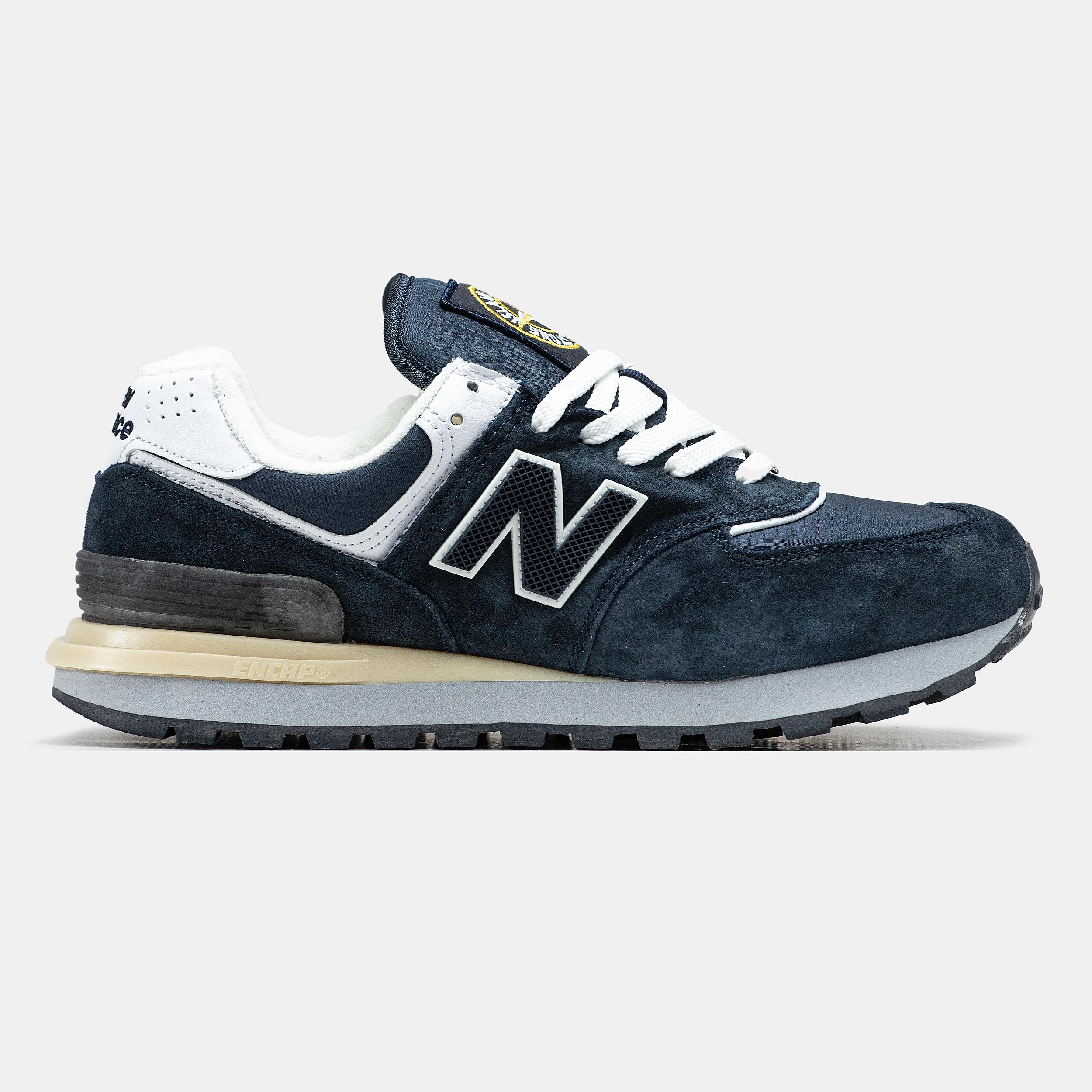 New Balance 574 x Stone Island Winter Navy White - изображение 2