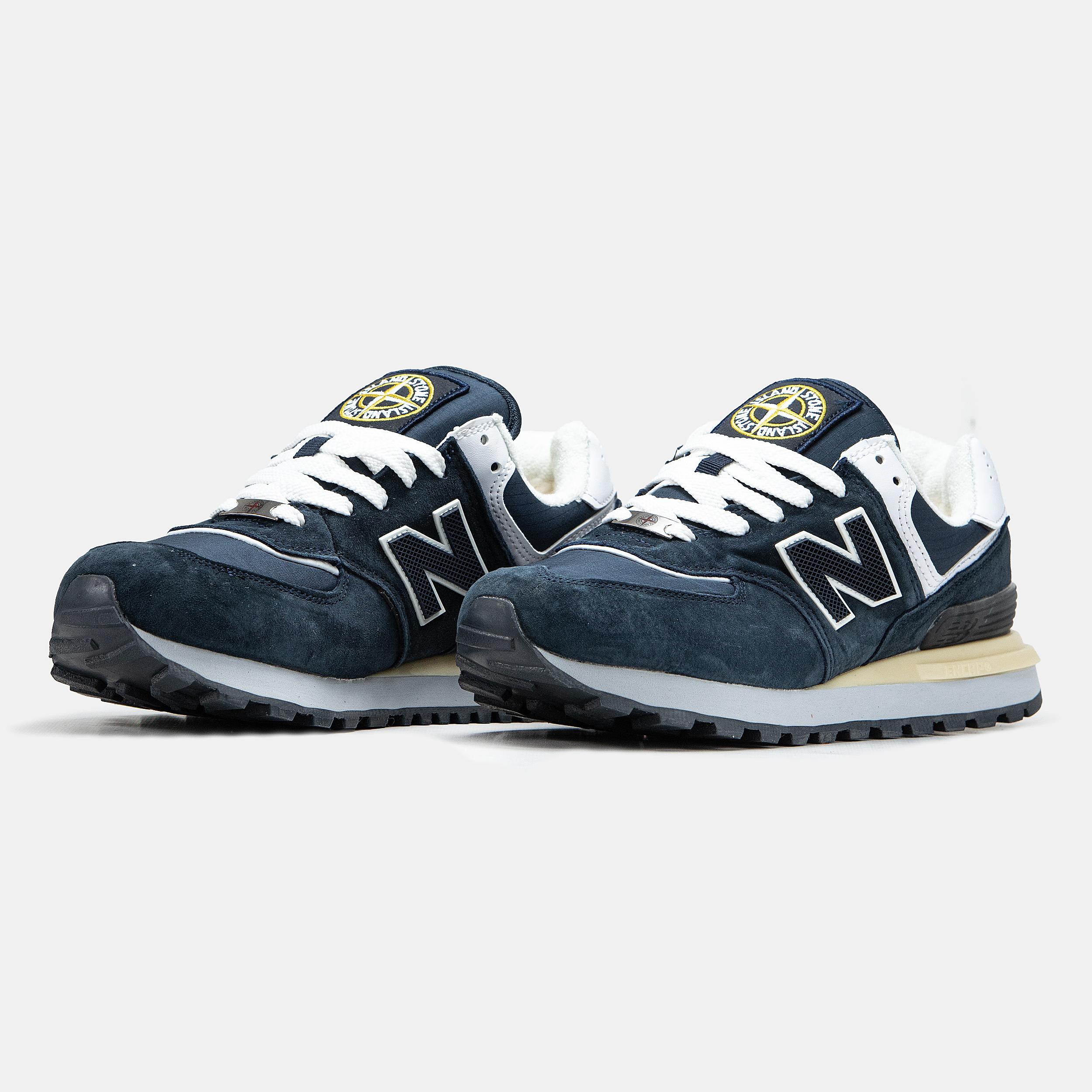 New Balance 574 x Stone Island Winter Navy White - изображение 5